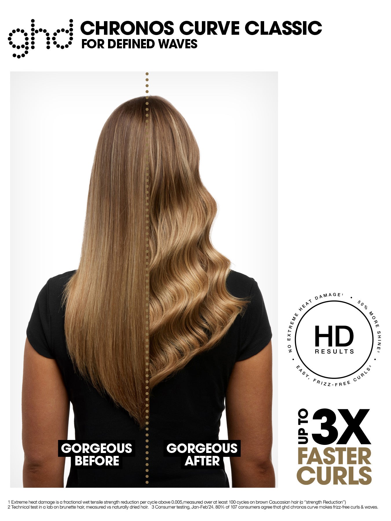 Chronos Curve Classic Tong- 26mm Hair Curler