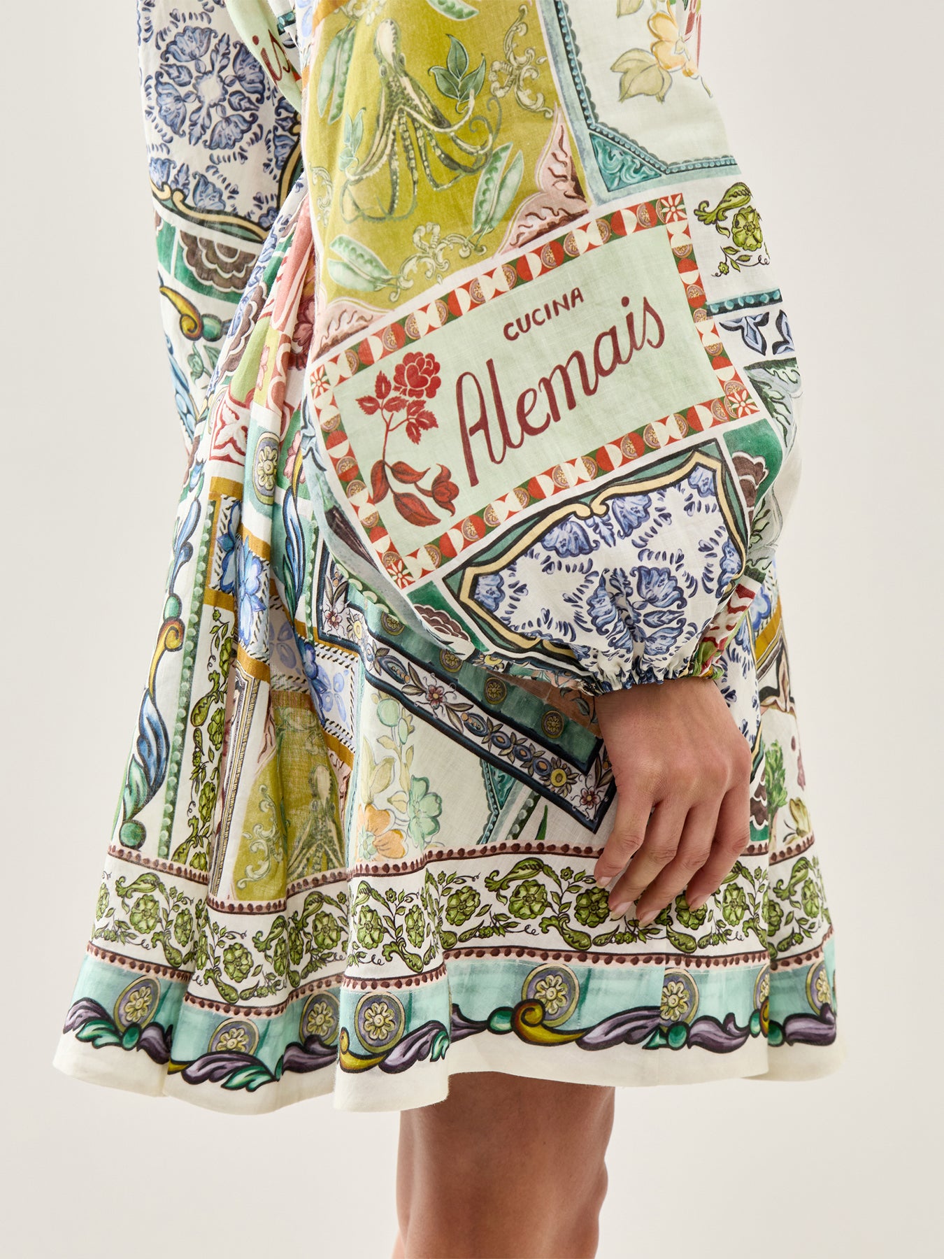 Tommasina Mini Dress Linen White