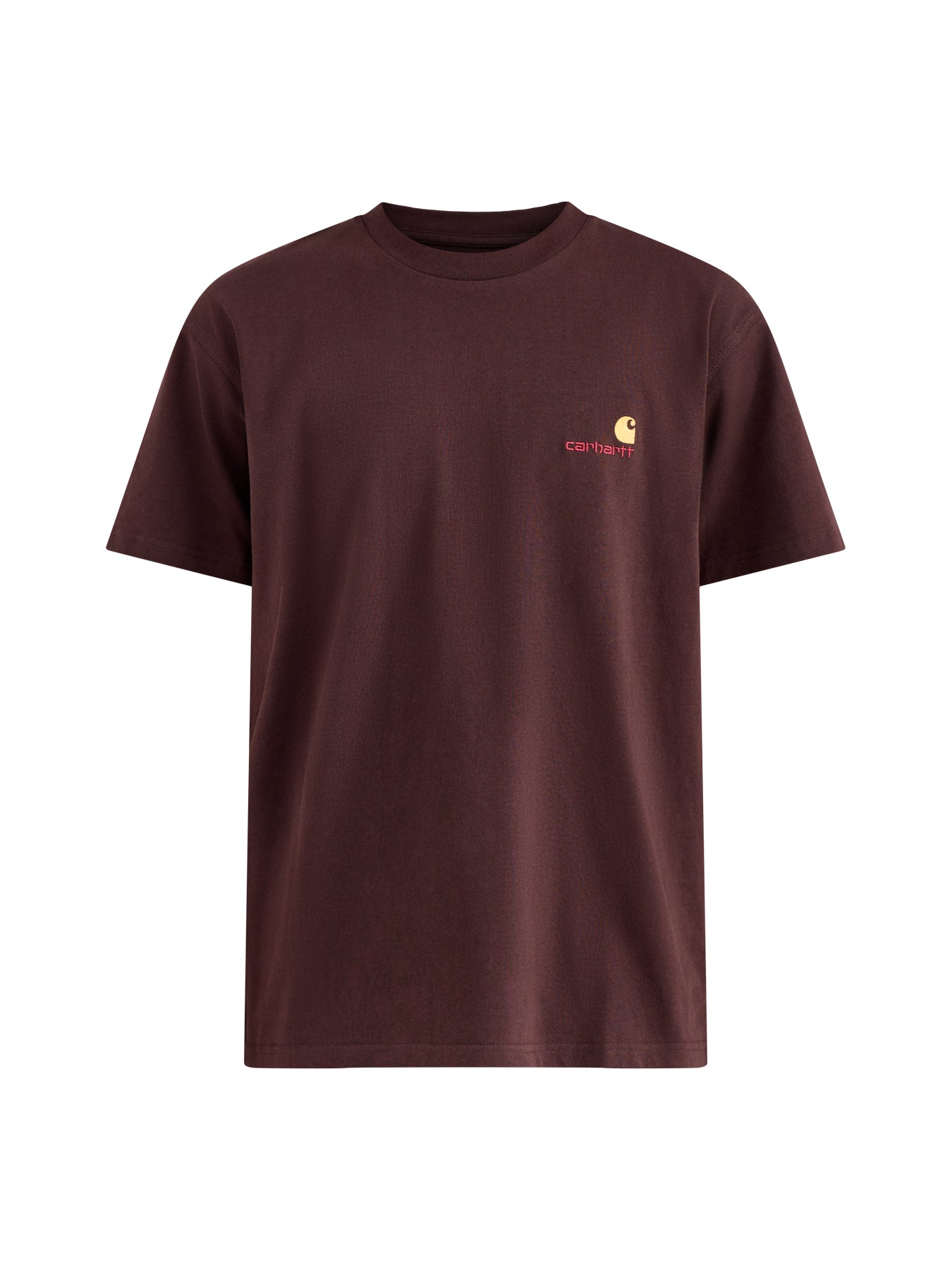 American Script Short Sleeve T-Shirt Brown