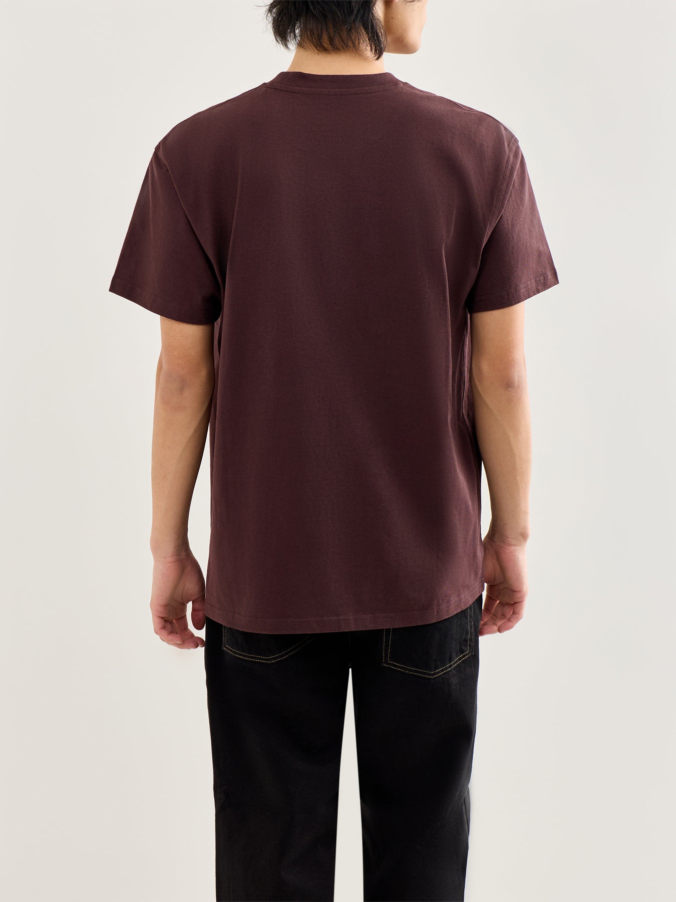 American Script Short Sleeve T-Shirt Brown