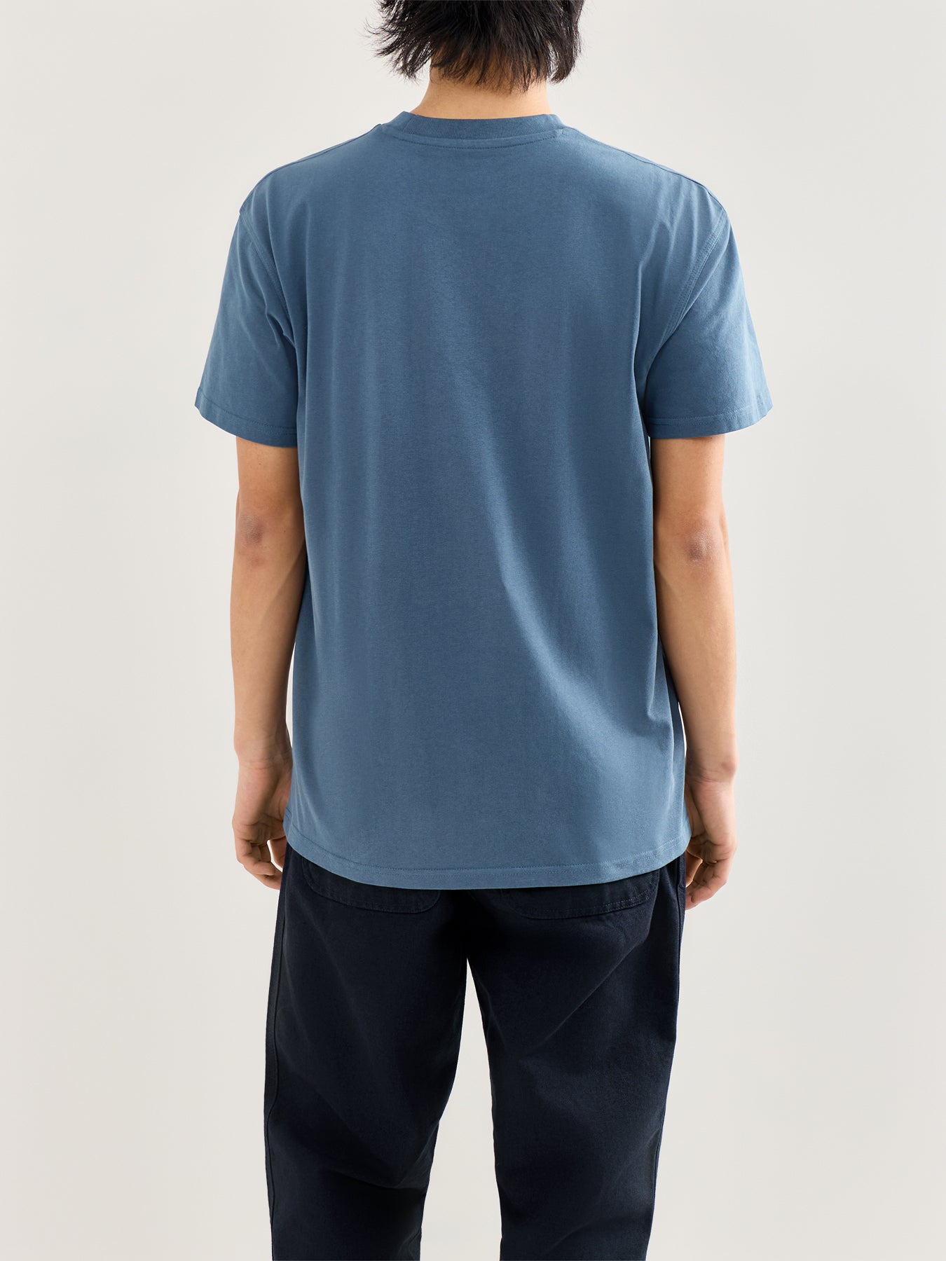 American Script Short Sleeve T-Shirt Blue