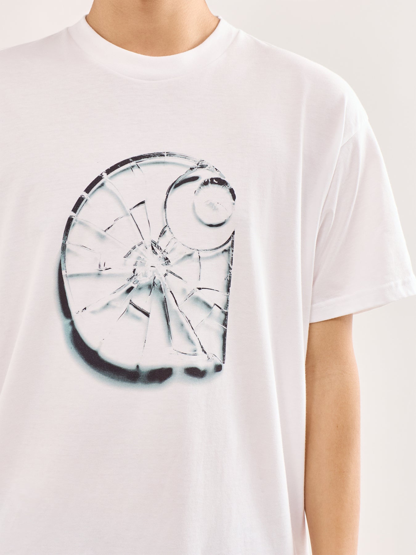 Shattered Graphic T-Shirt White