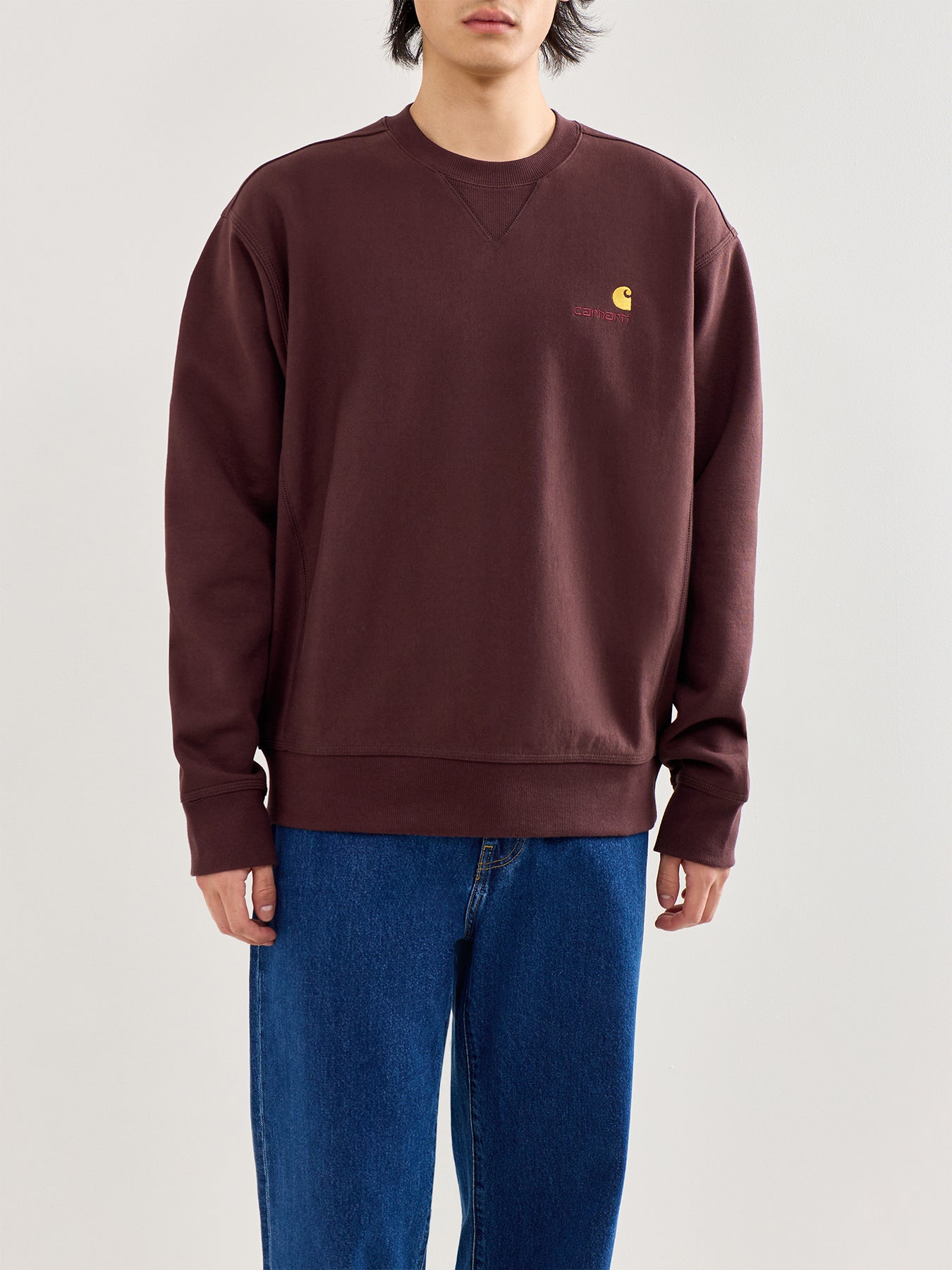 American Script Sweatshirt Brown