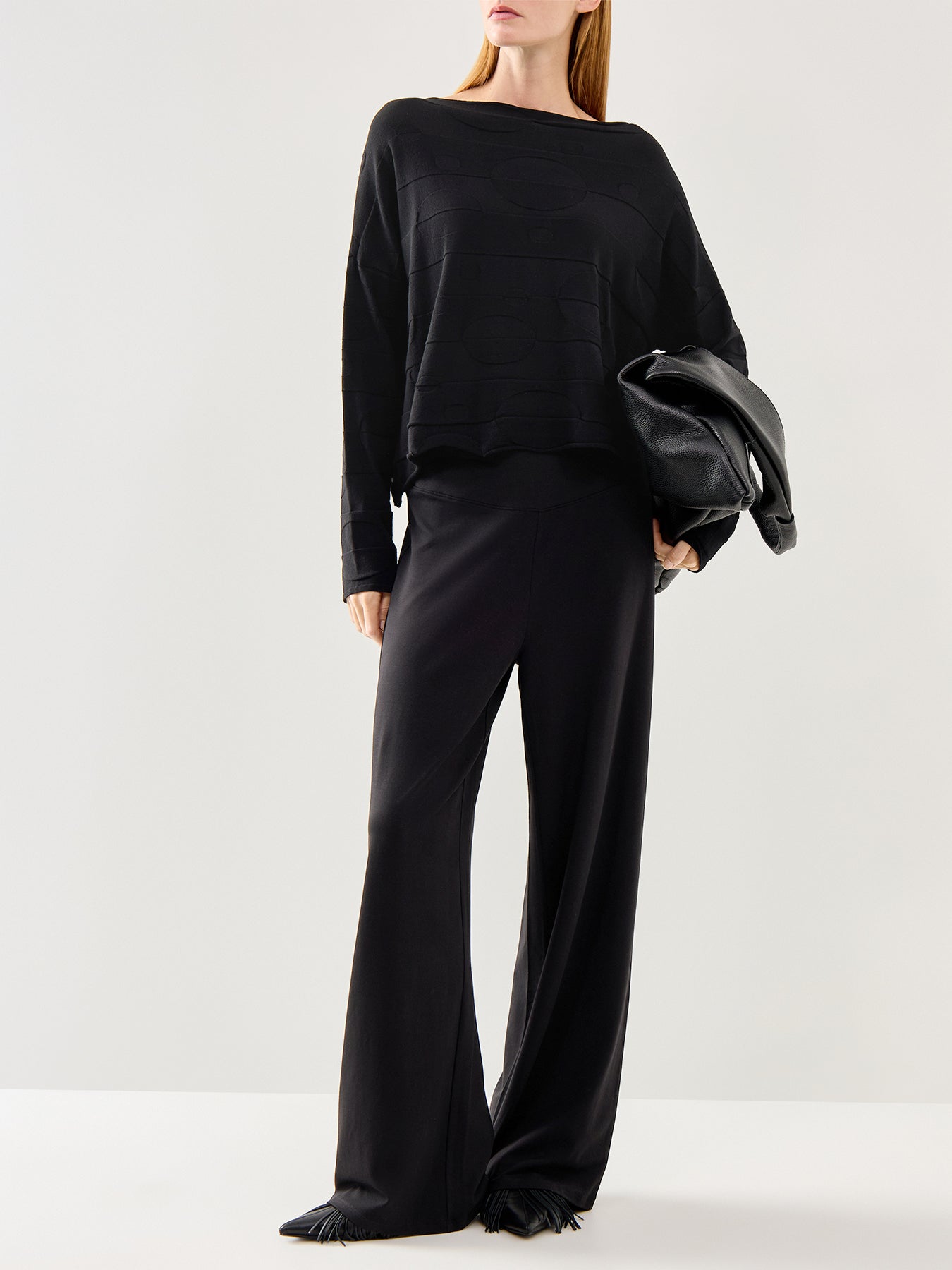 529 Long Sleeve Viscose Blend Pullover