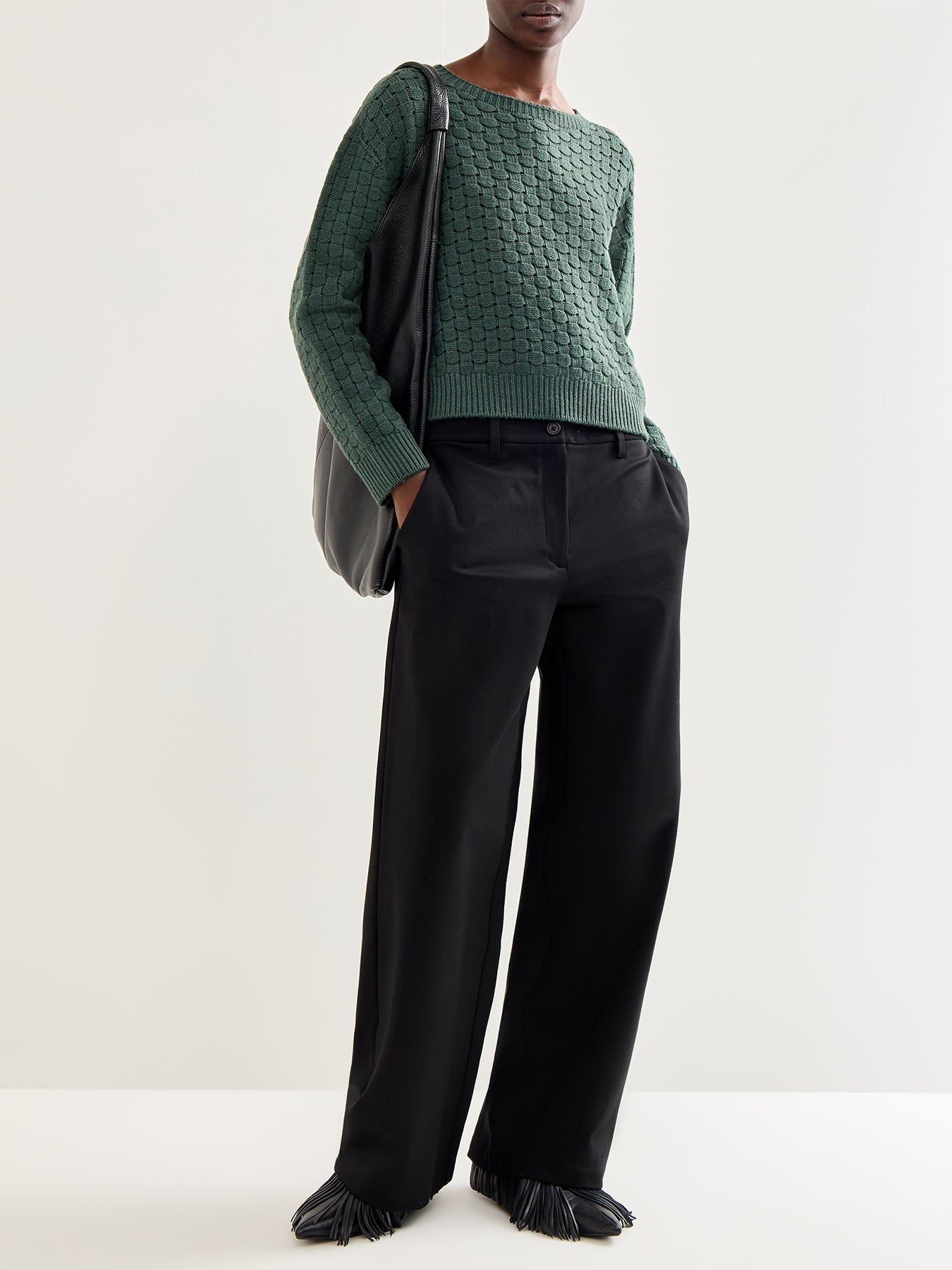 Pullover 525 Cotton Long Sleeves Green