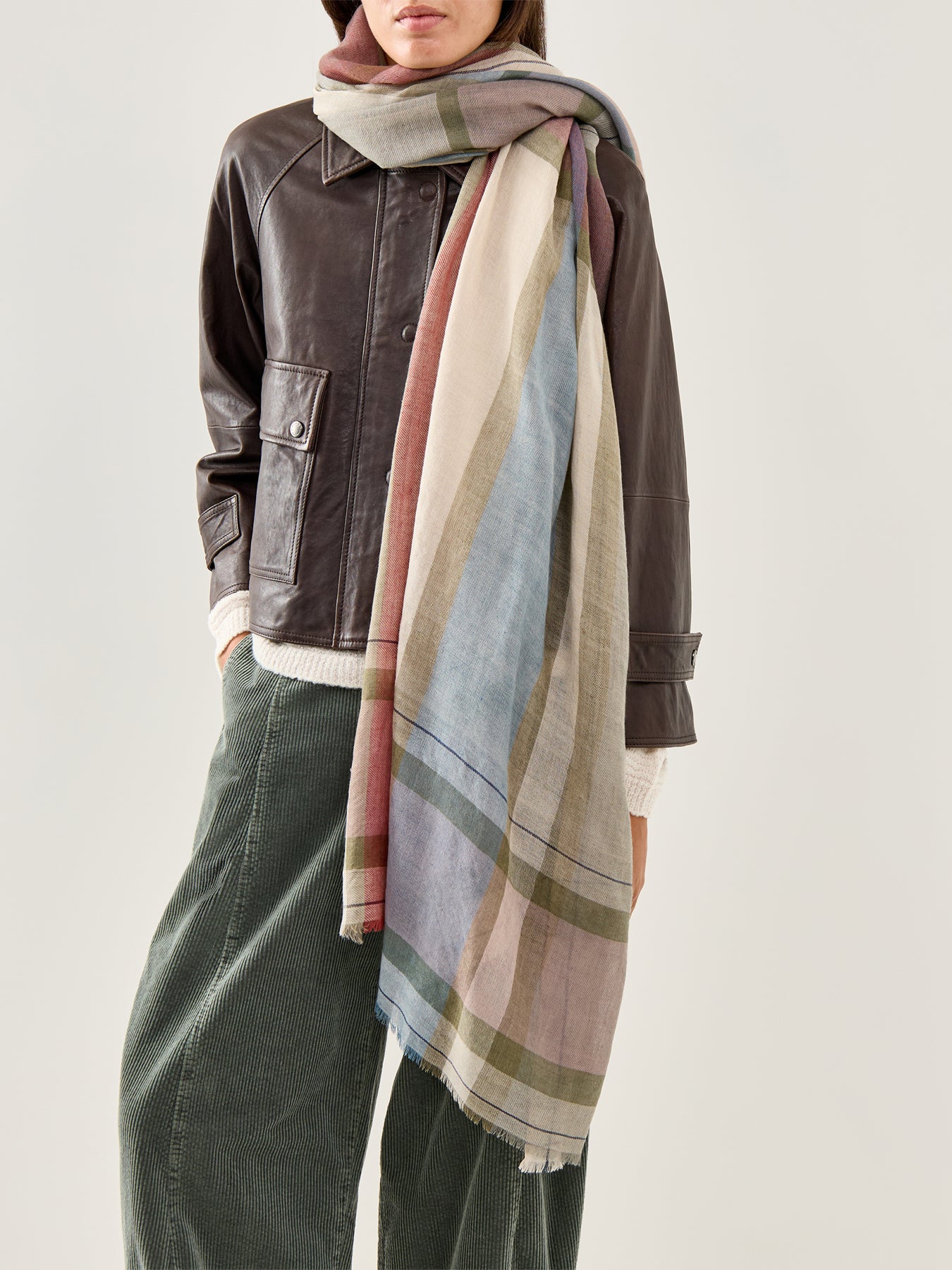 Schal 514 Scarf Grey