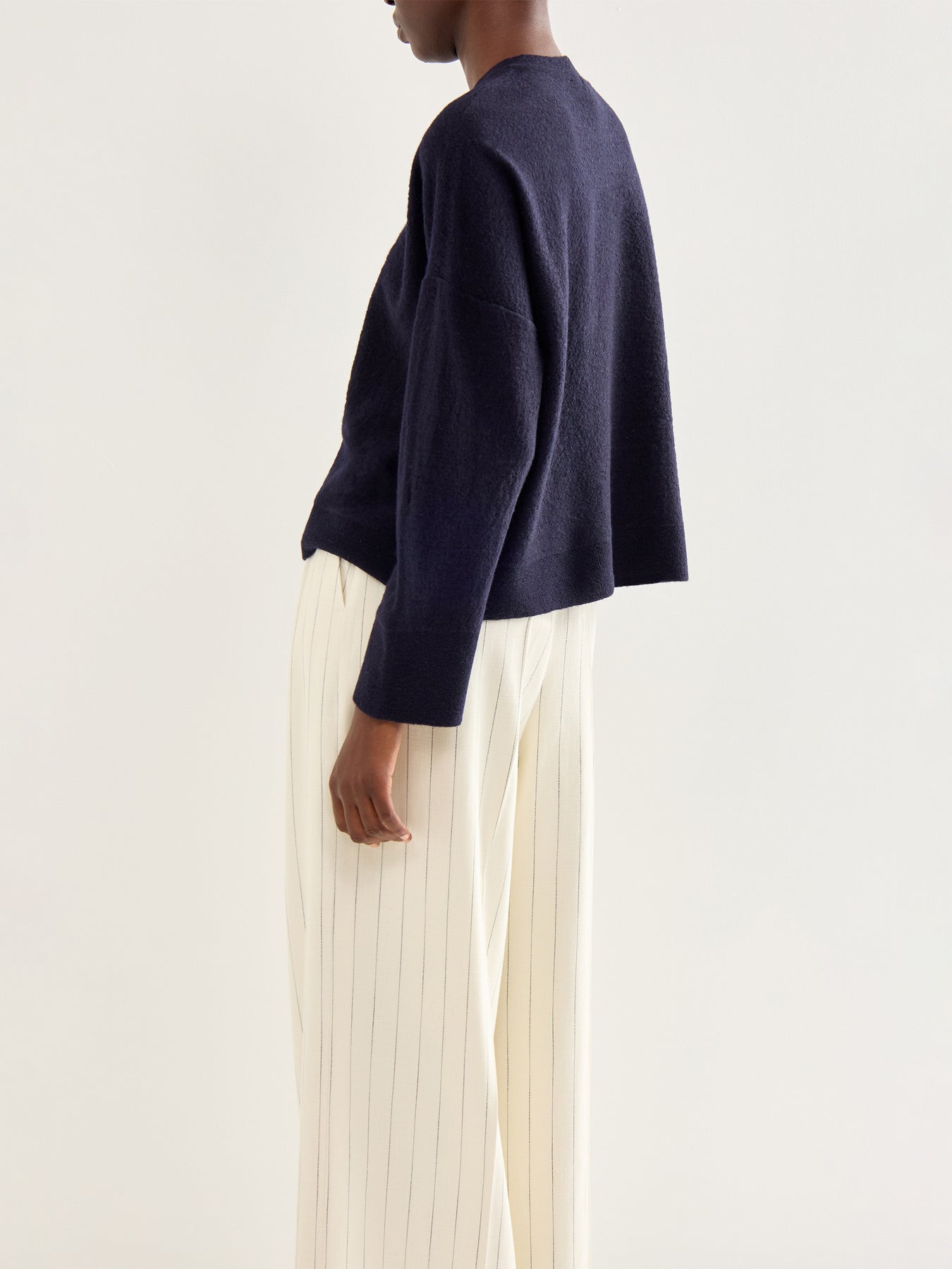 Pullover 537 Cotton Long Sleeves Navy