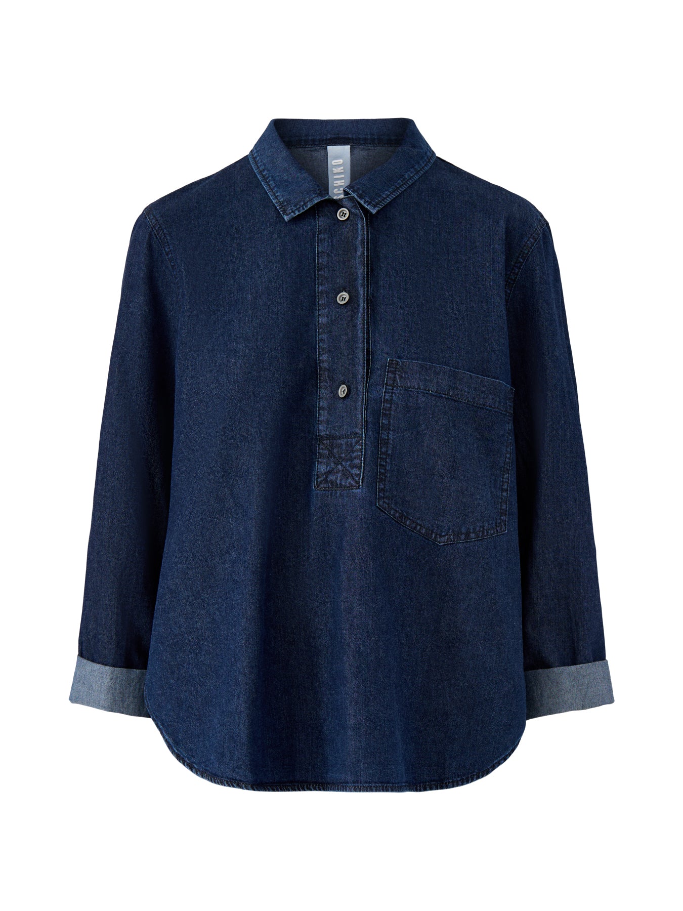 Bluse 506 Wash Shirt Long Sleeves Blue
