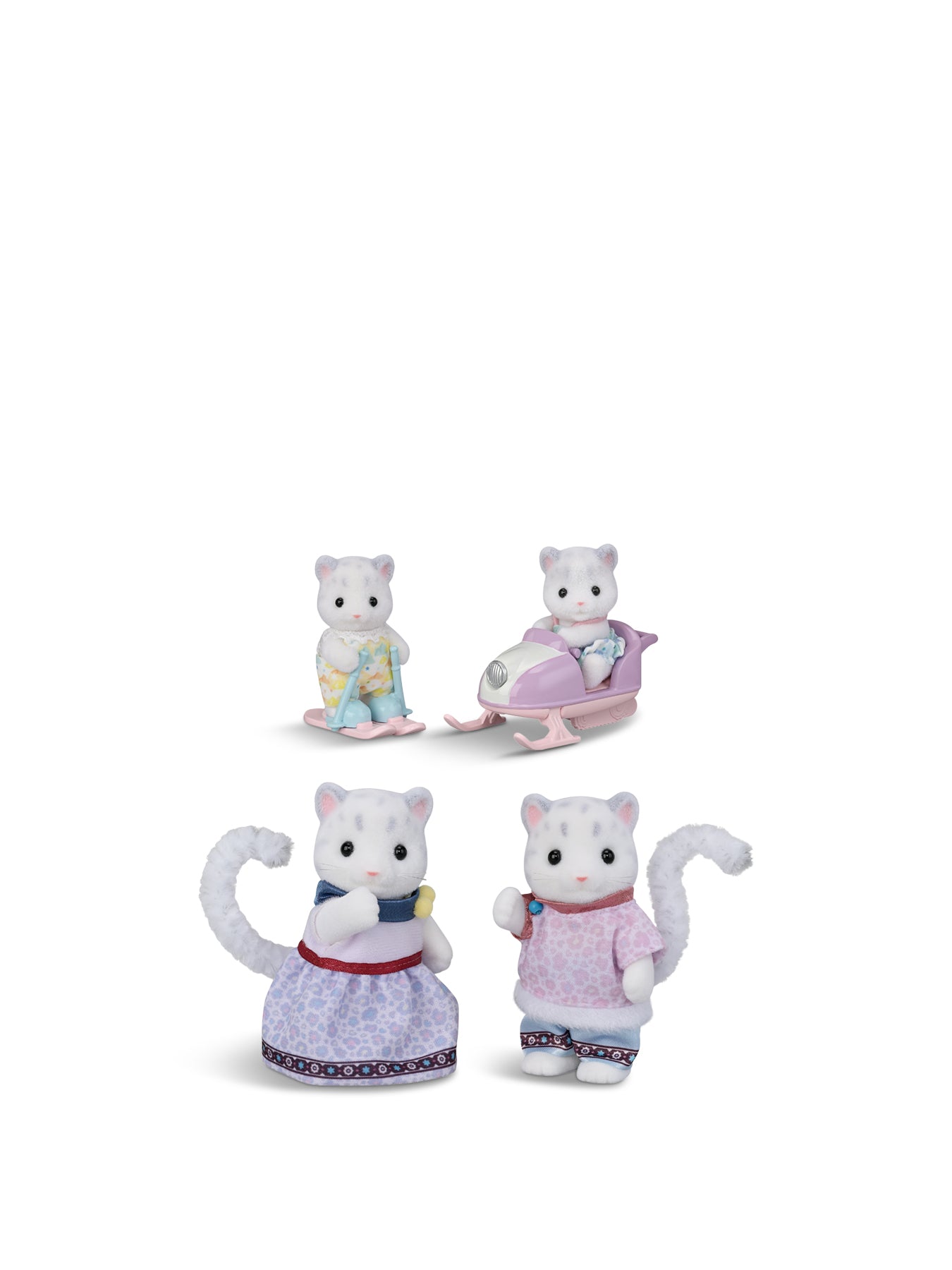 Snow Leopard Family Set