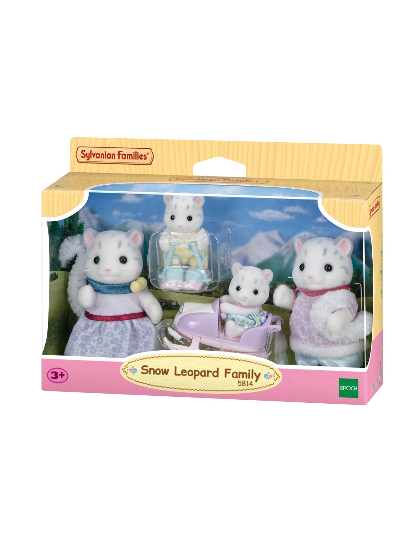 Snow Leopard Family Set