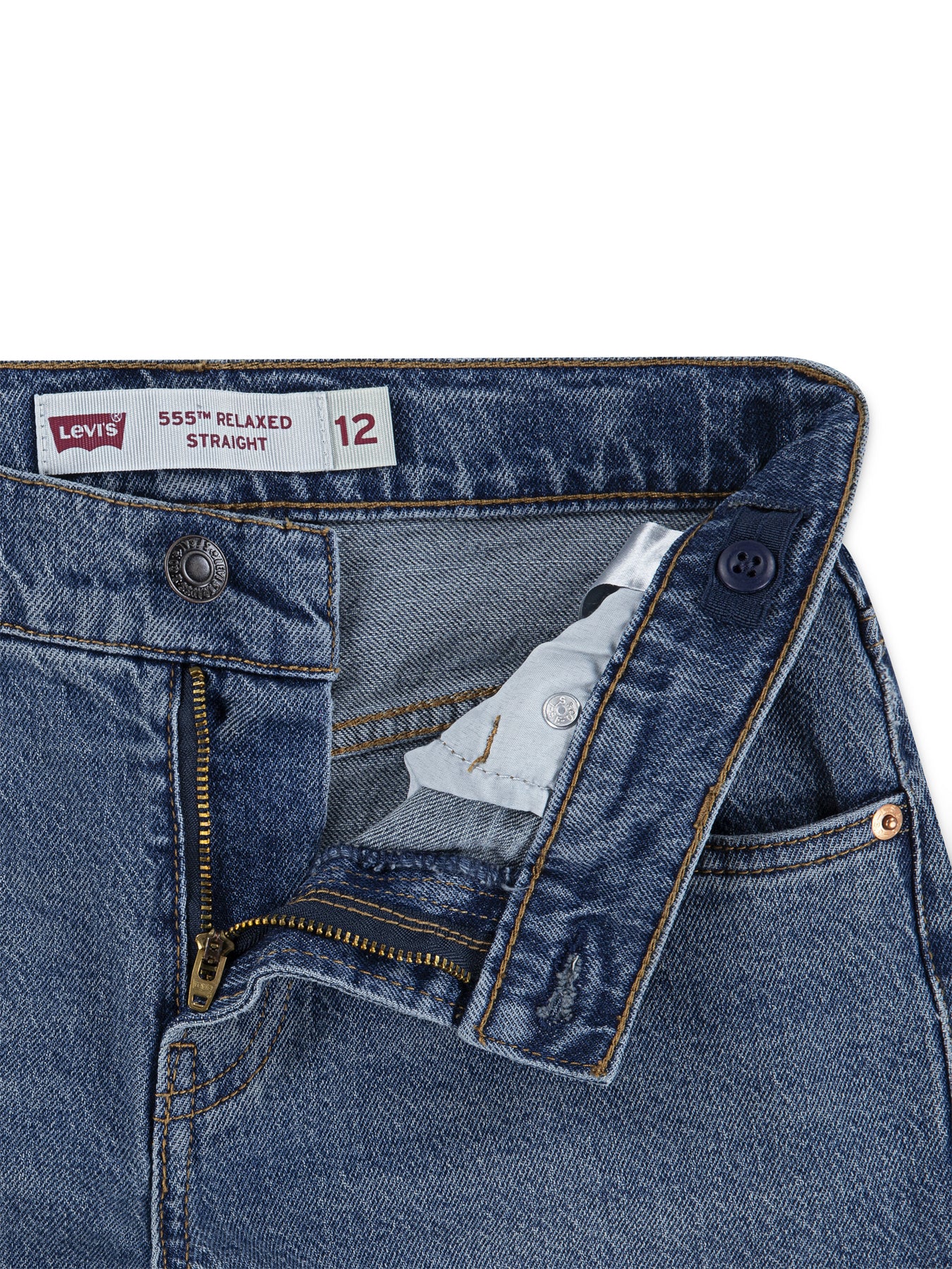 555 Relaxed Straight Jeans Denim