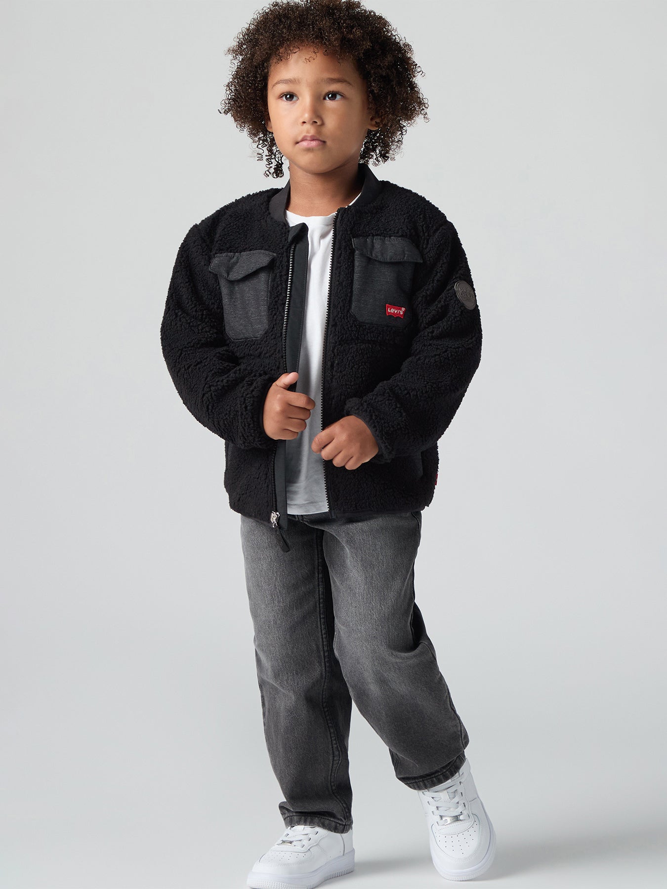 Utility Sherpa Jacket Black