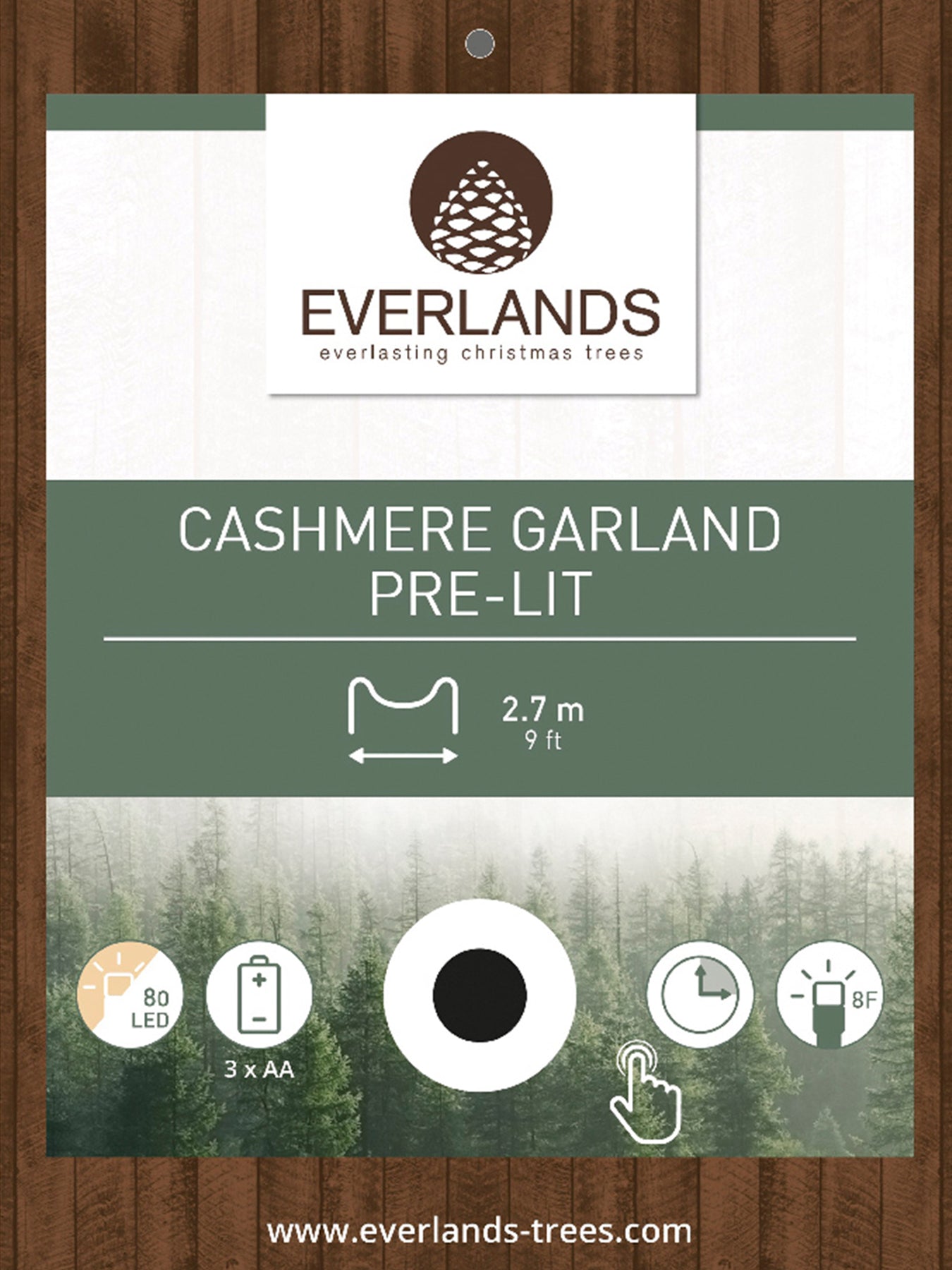 Cashmere Micro LED Indoor Garland 270cm