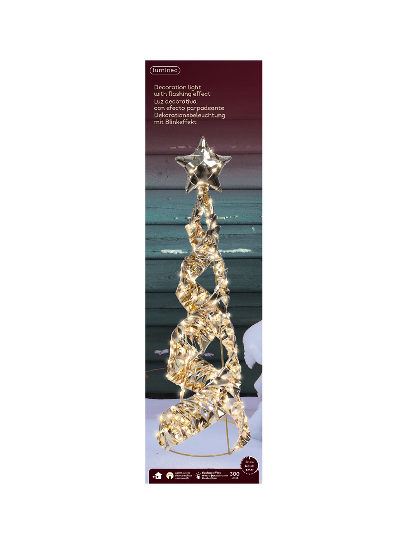 Micro 300 LED Warm White Christmas Tree Light Decoration