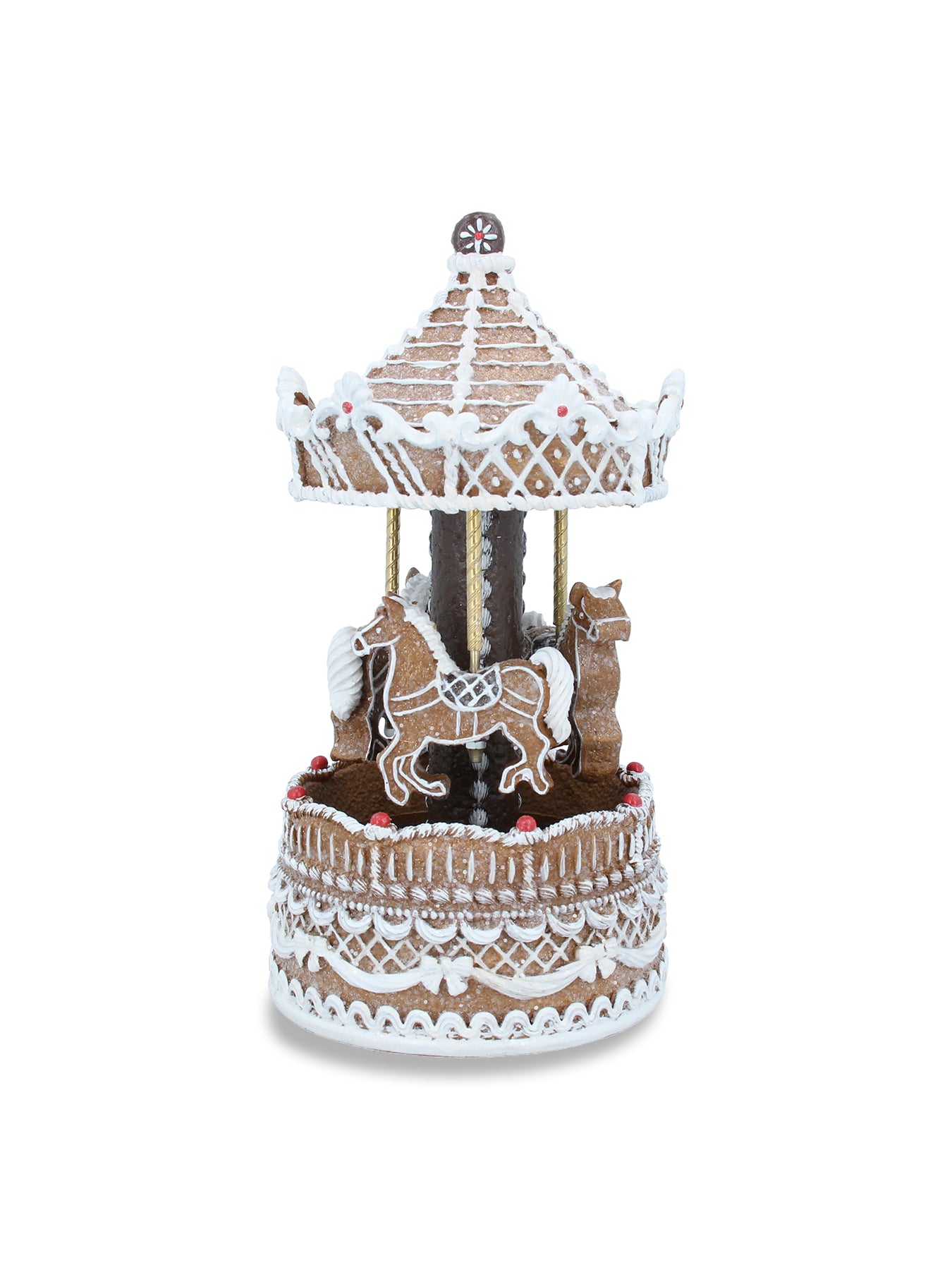 Gingerbread Carousel Music Box