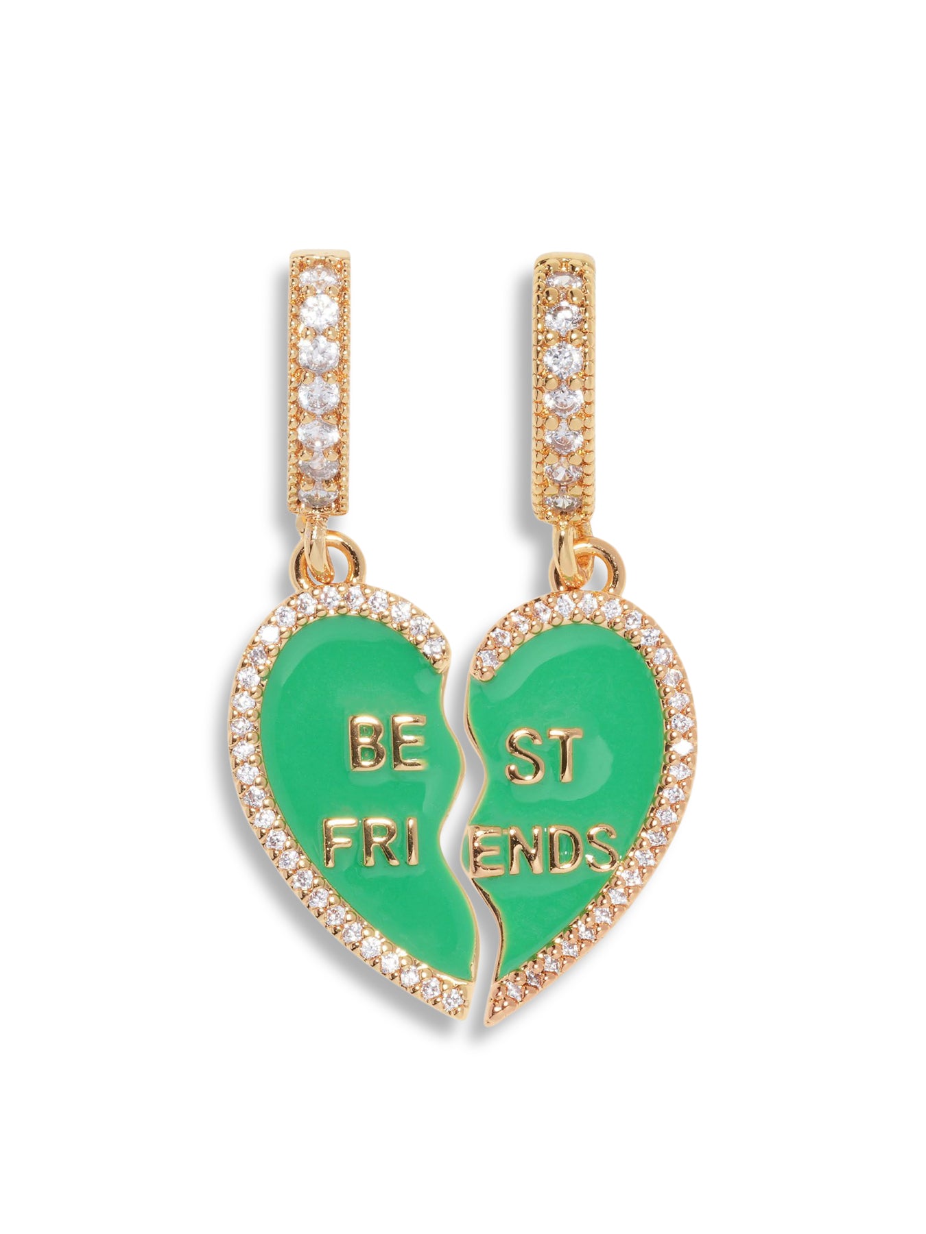 Best Friend Pendant 18k Gold Plated Green
