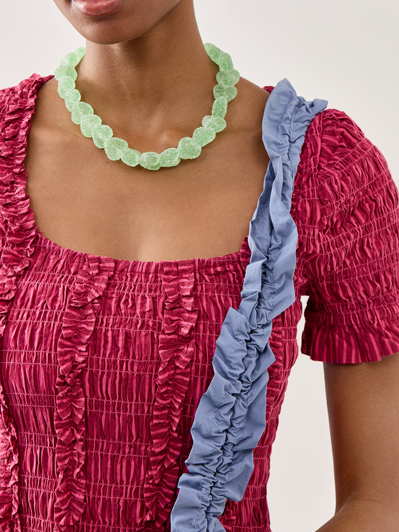 Jelly Heart Choker Necklace 18k Gold