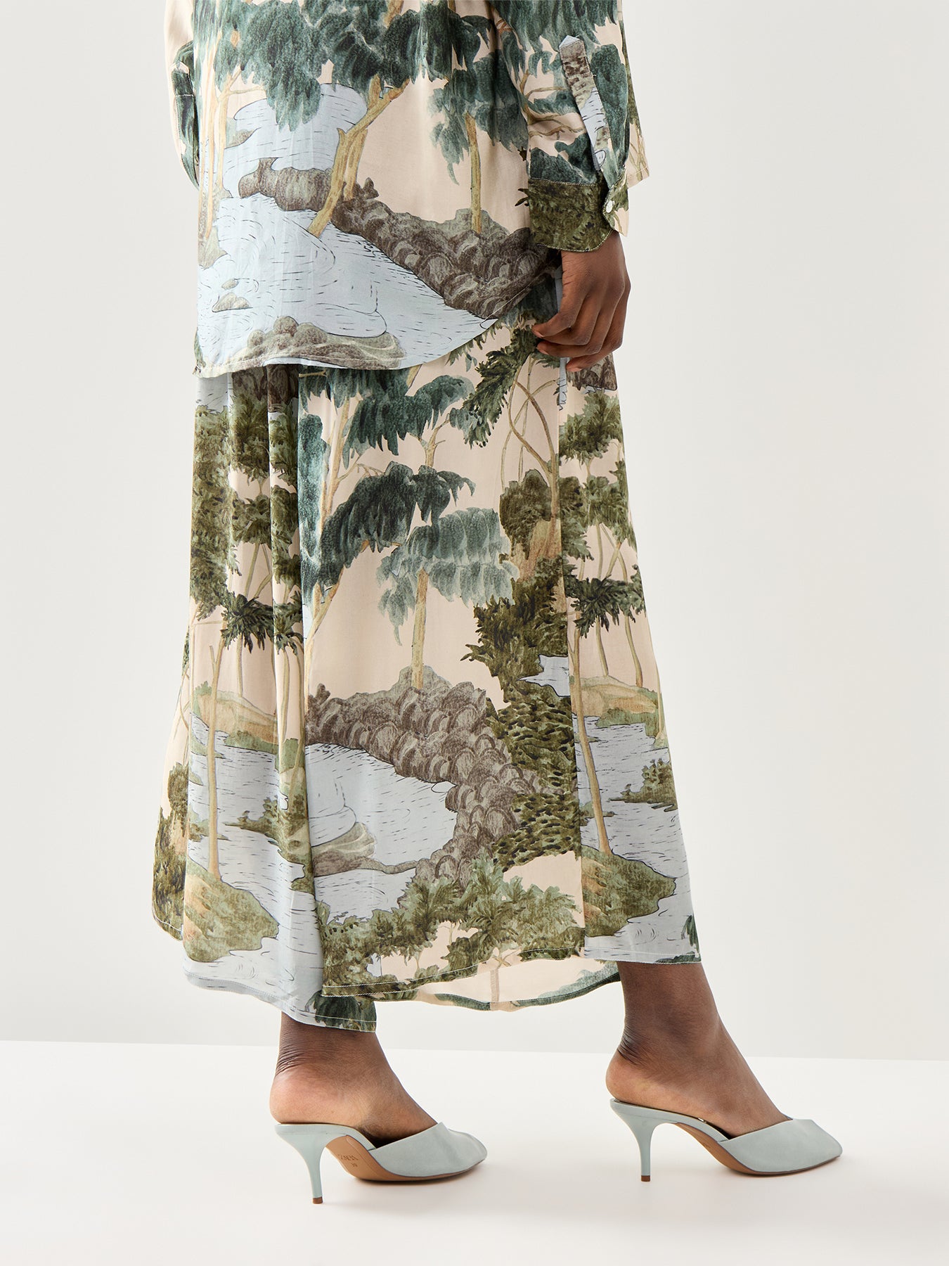 Crepe Palazzo Pants
