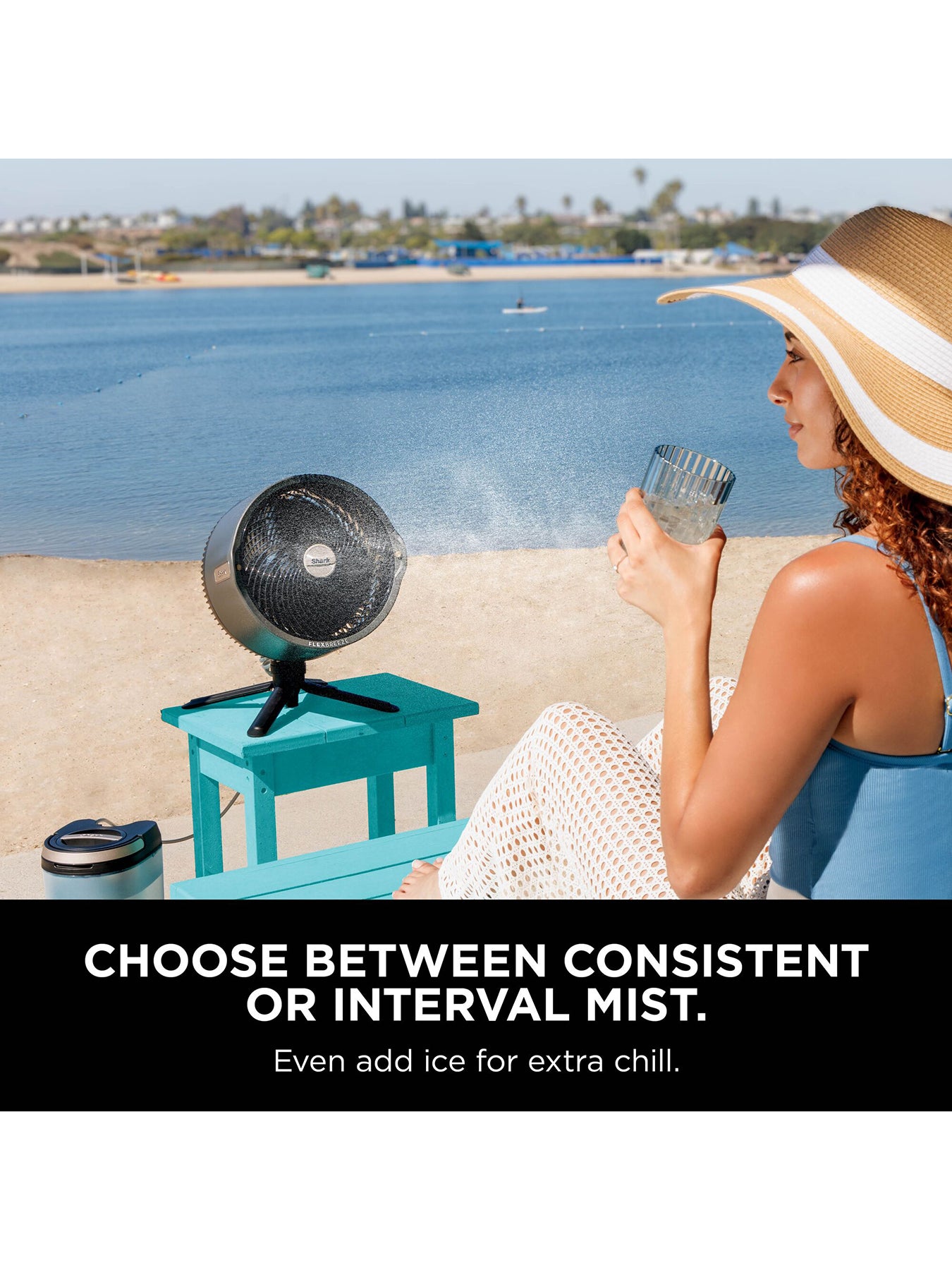 FlexBreeze Pro Fan & Misting System Charcoal Grey