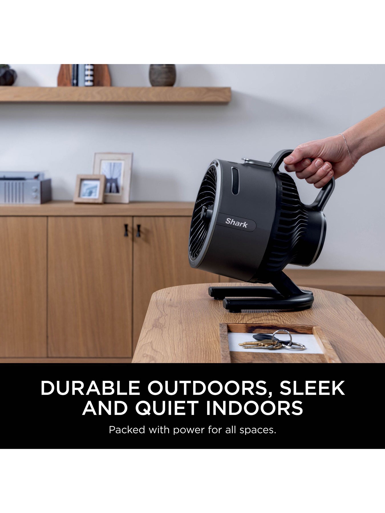 FlexBreeze HydroGo Misting Fan Charcoal