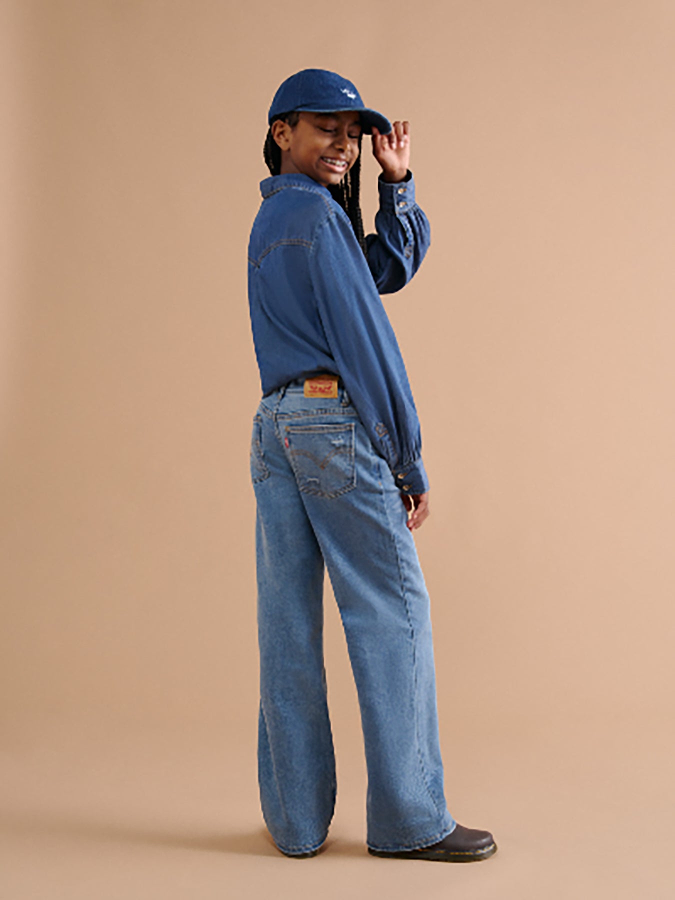 Kid's Wide Leg Jeans