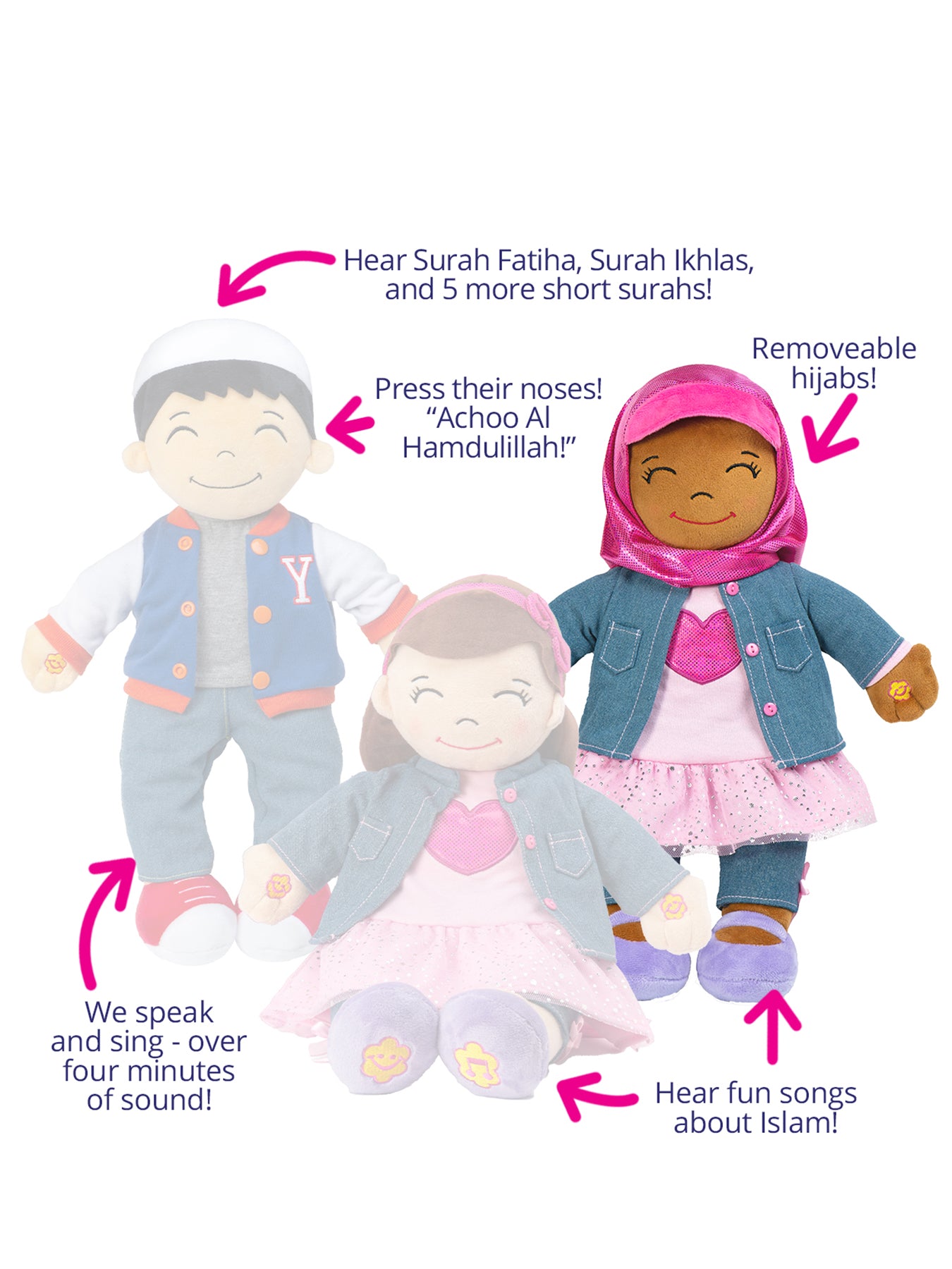 Talking Aisha Soft Toy with Dual Language