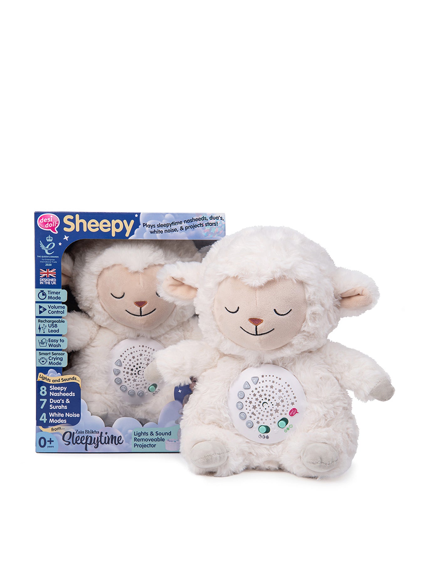 Sheepy Sleepytime Projector Plush Bedtime Soft Toy