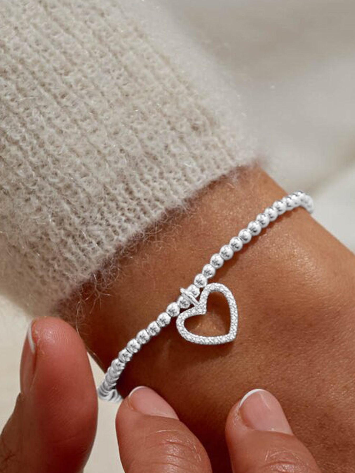 Merry Christmas Silver Plated Bracelet