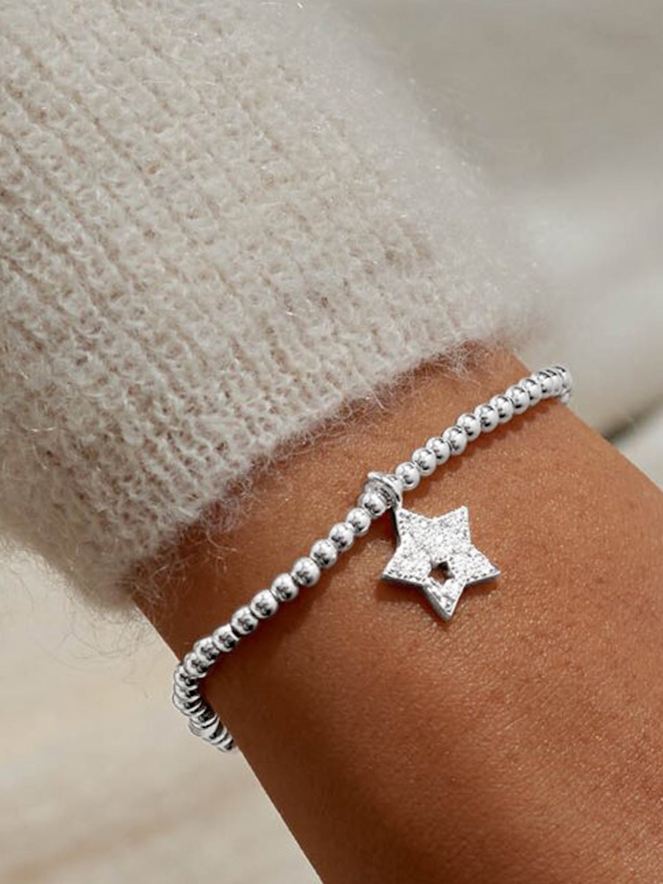 Christmas Wishes Silver Plated Bracelet