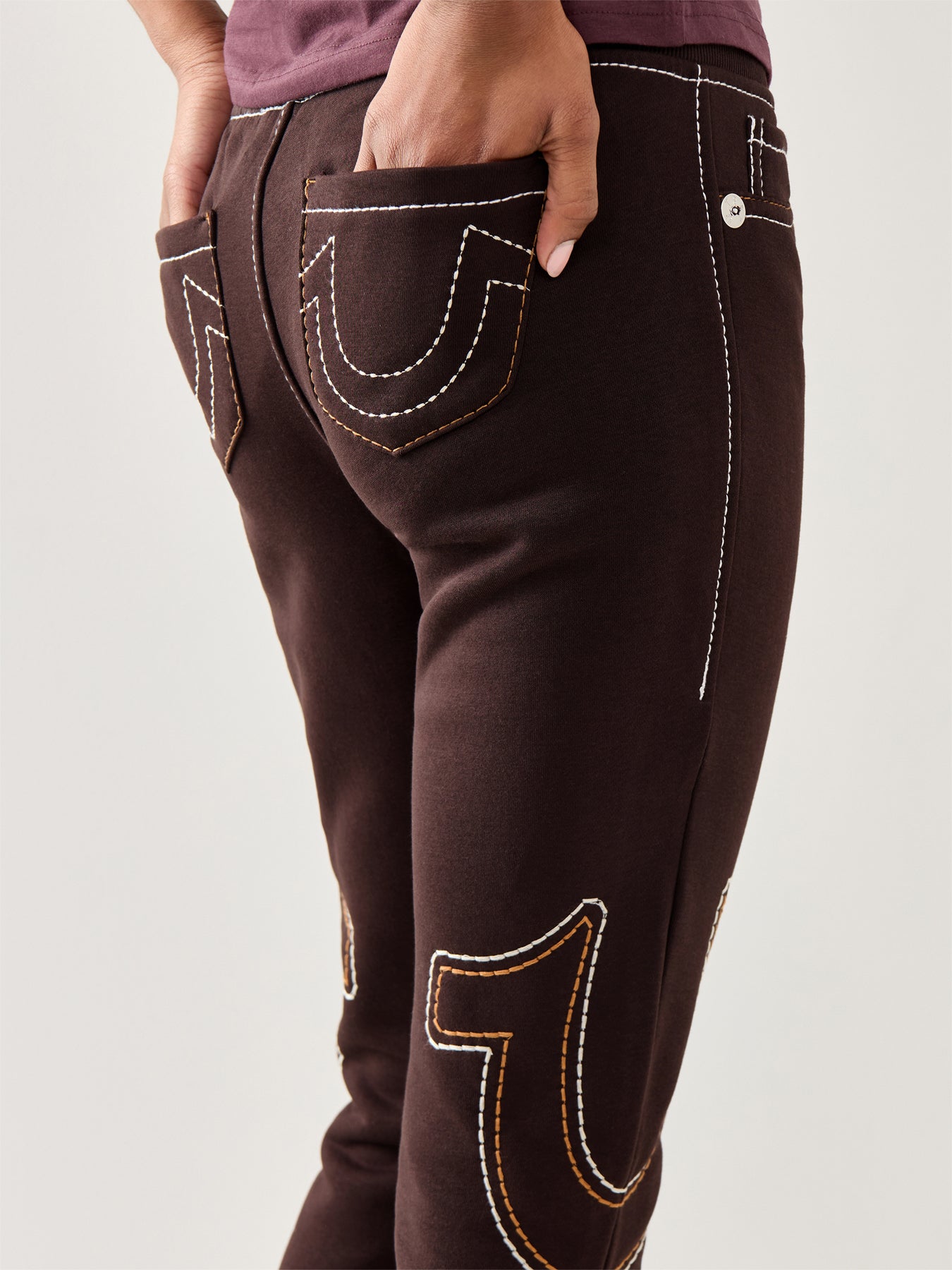 Anniversary Big T Flare Pants Brown