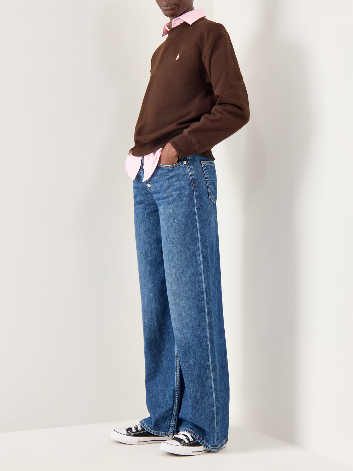 Knit Sweatshirt Brown