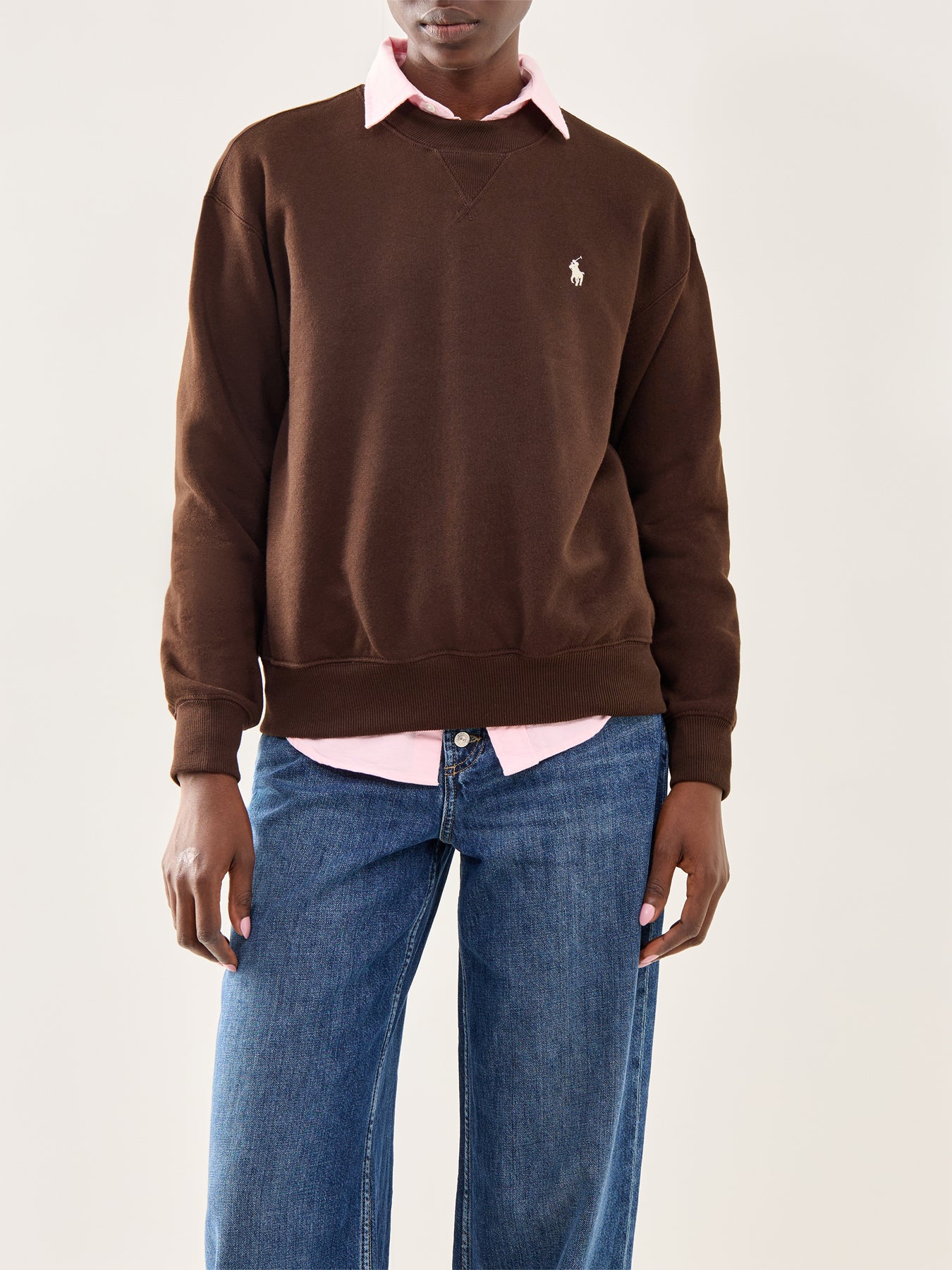 Knit Sweatshirt Brown