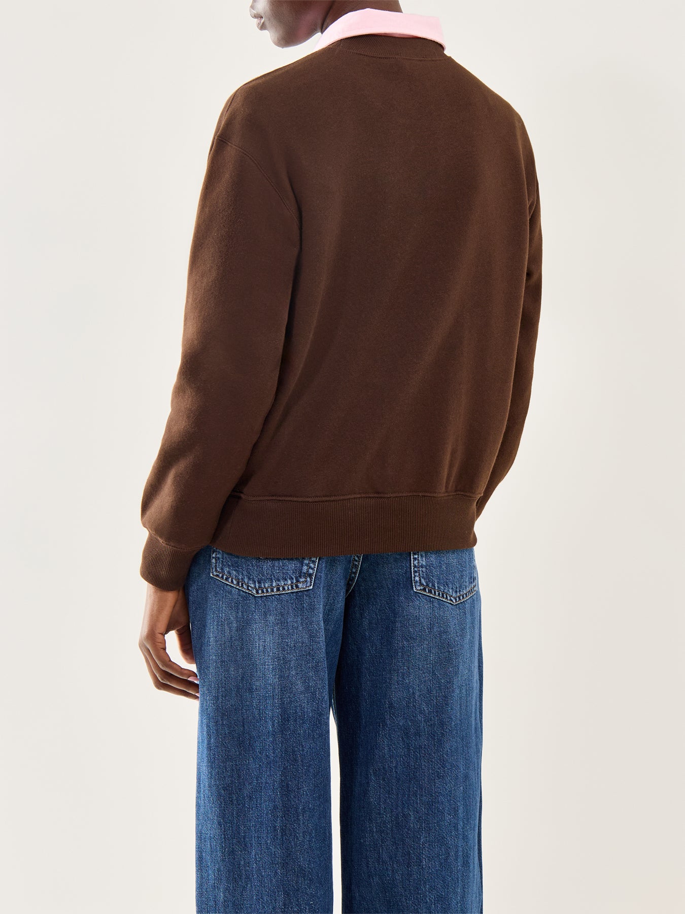 Knit Sweatshirt Brown