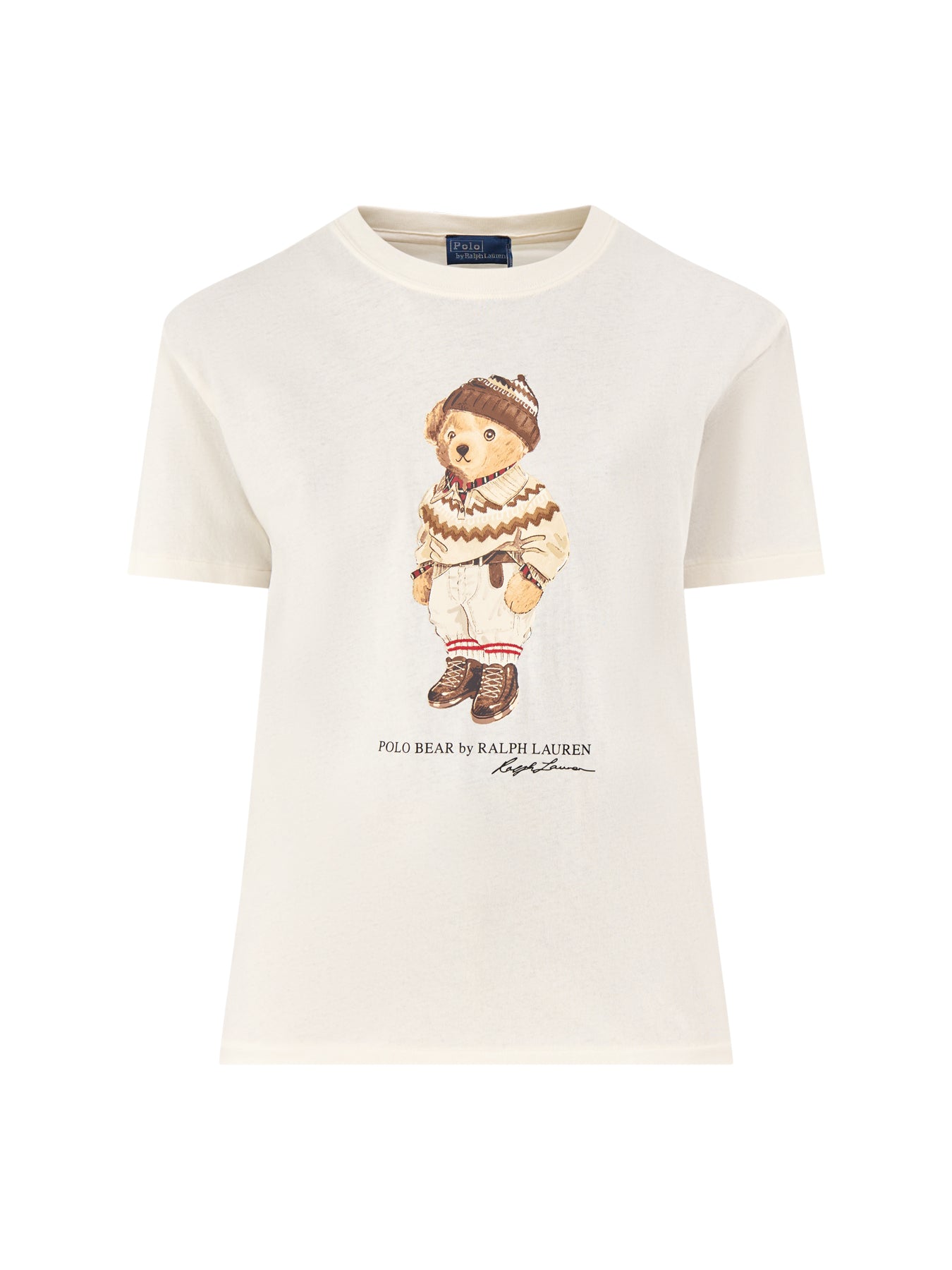 Bear Short Sleeve Cotton T-Shirt White