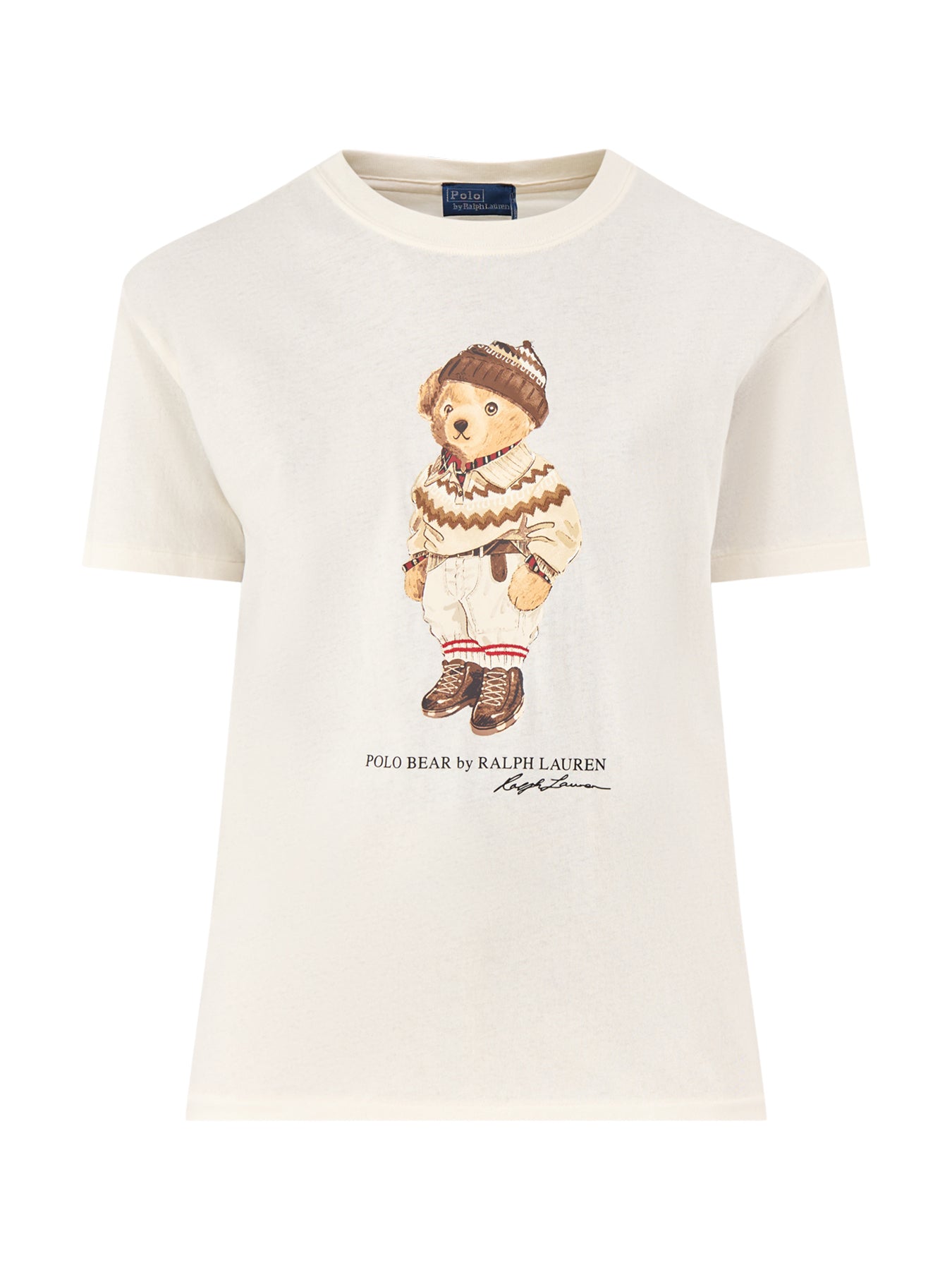 Bear Short Sleeve Cotton T-Shirt White