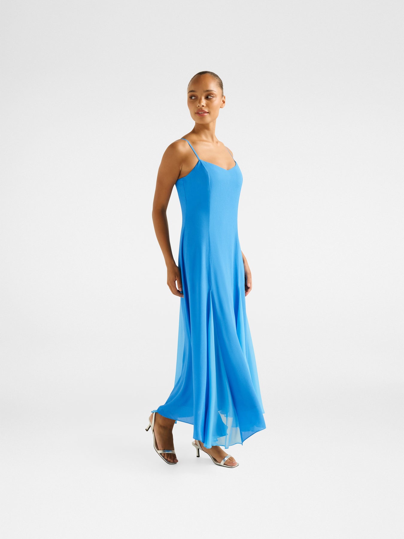 Dahlia Contrast Godet Maxi Dress – Fenwick
