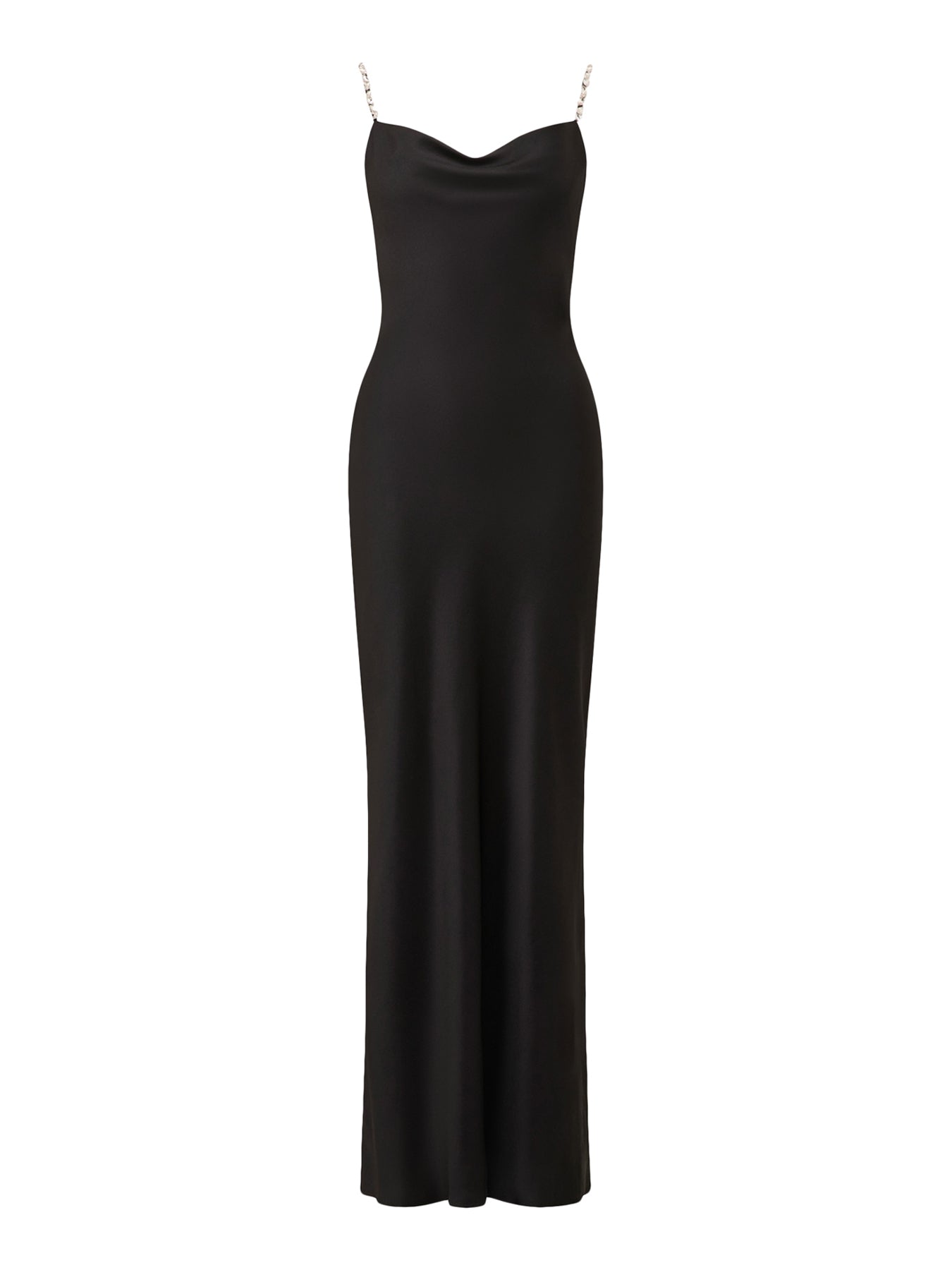 Presley Diamante Strap Satin Maxi Dress
