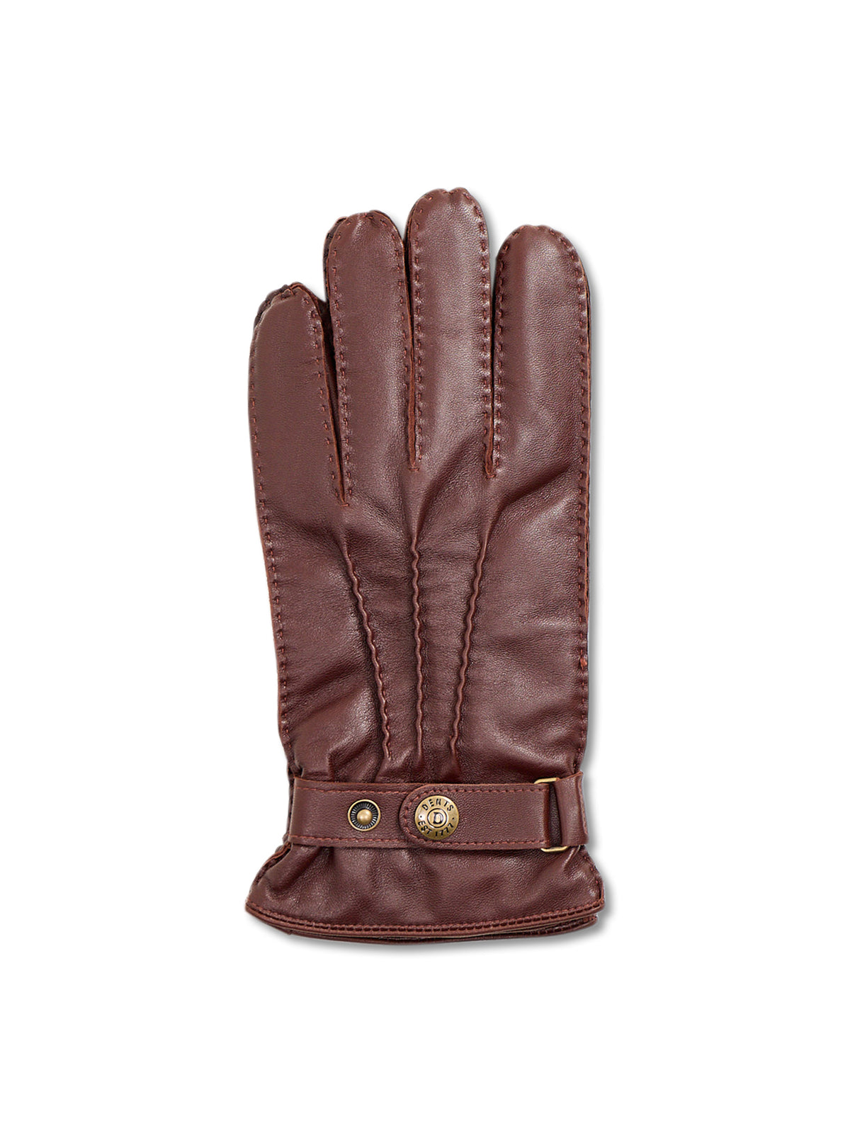 Leather Tetbury Hairsheep Gloves With Wool & Cashmere Lining - Chestnut