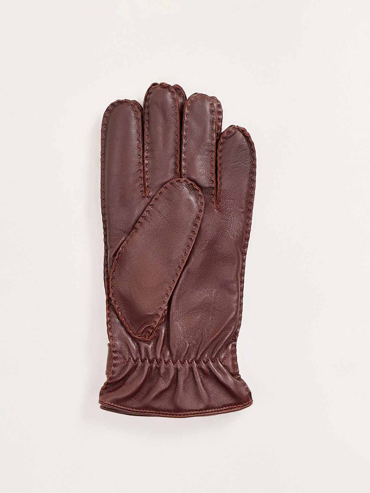 Leather Tetbury Hairsheep Gloves With Wool & Cashmere Lining - Chestnut