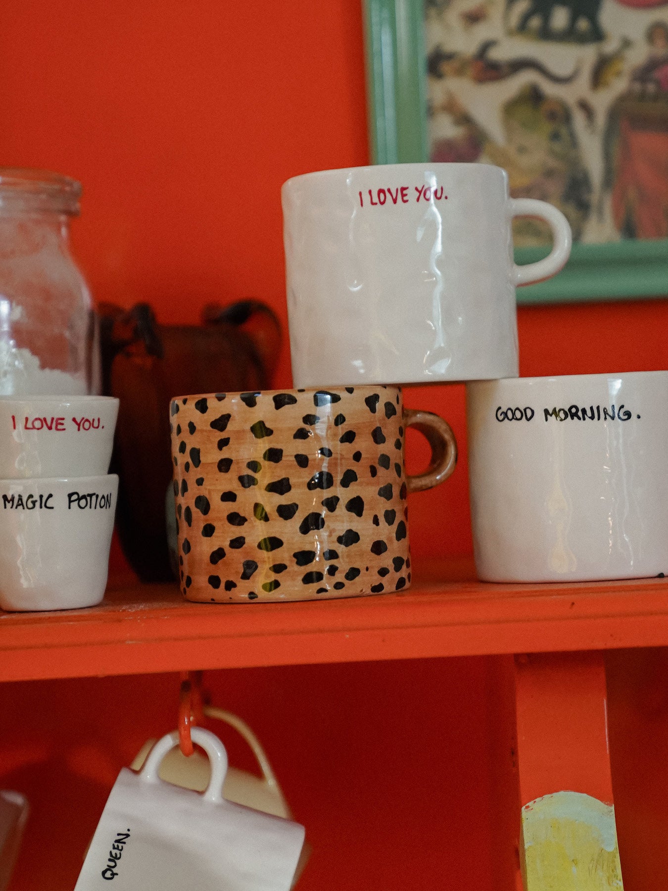 Brown Leopard Print Ceramic Mug