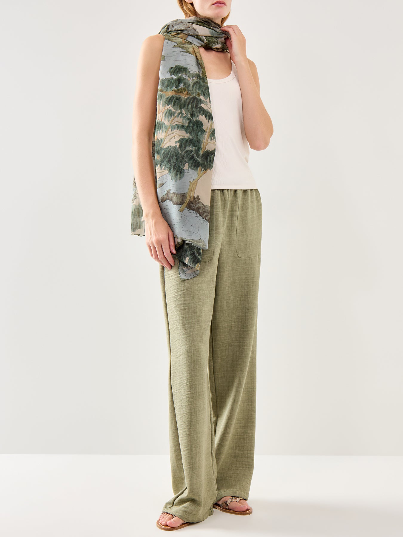 Rivers & Trees Natural Scarf