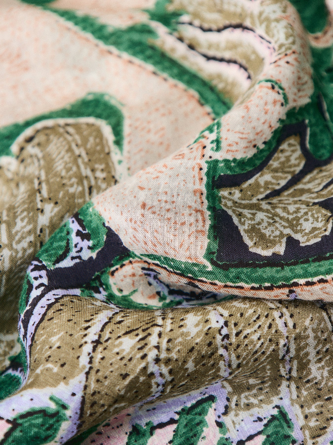 Crane Emerald Wool Scarf