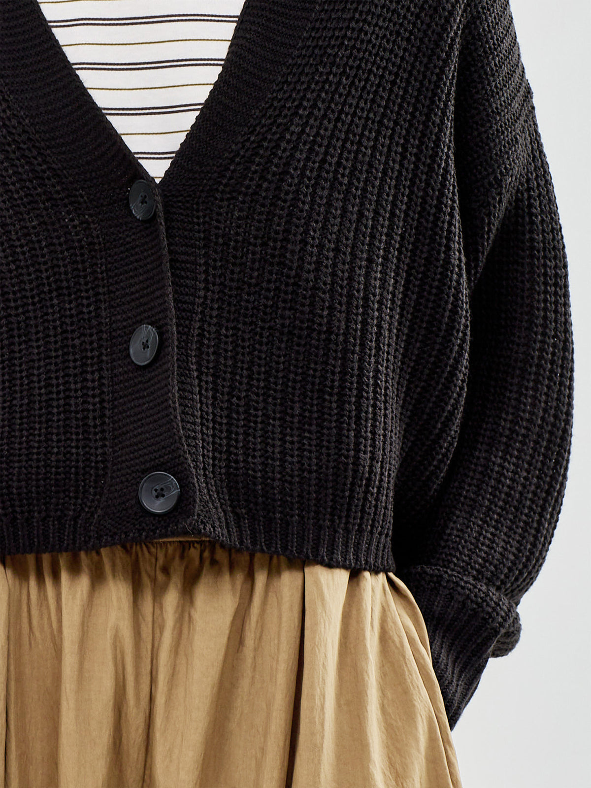 Carol Long Sleeve Cardigan Black