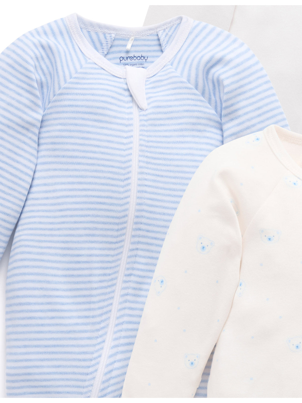 4 Pack Zip Organic Cotton Growsuit