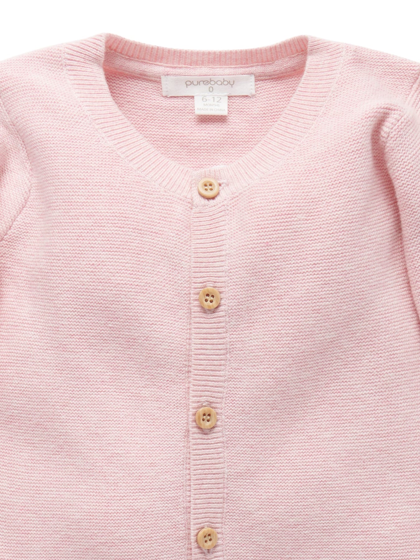 Textured Cardigan Pink Melange