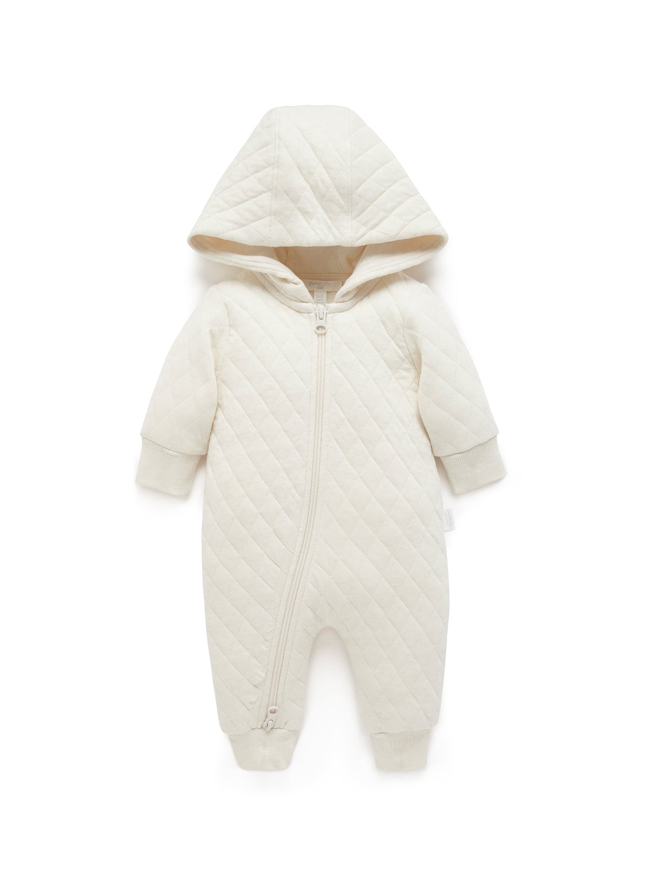 Quilted Growsuit Wheat Melange
