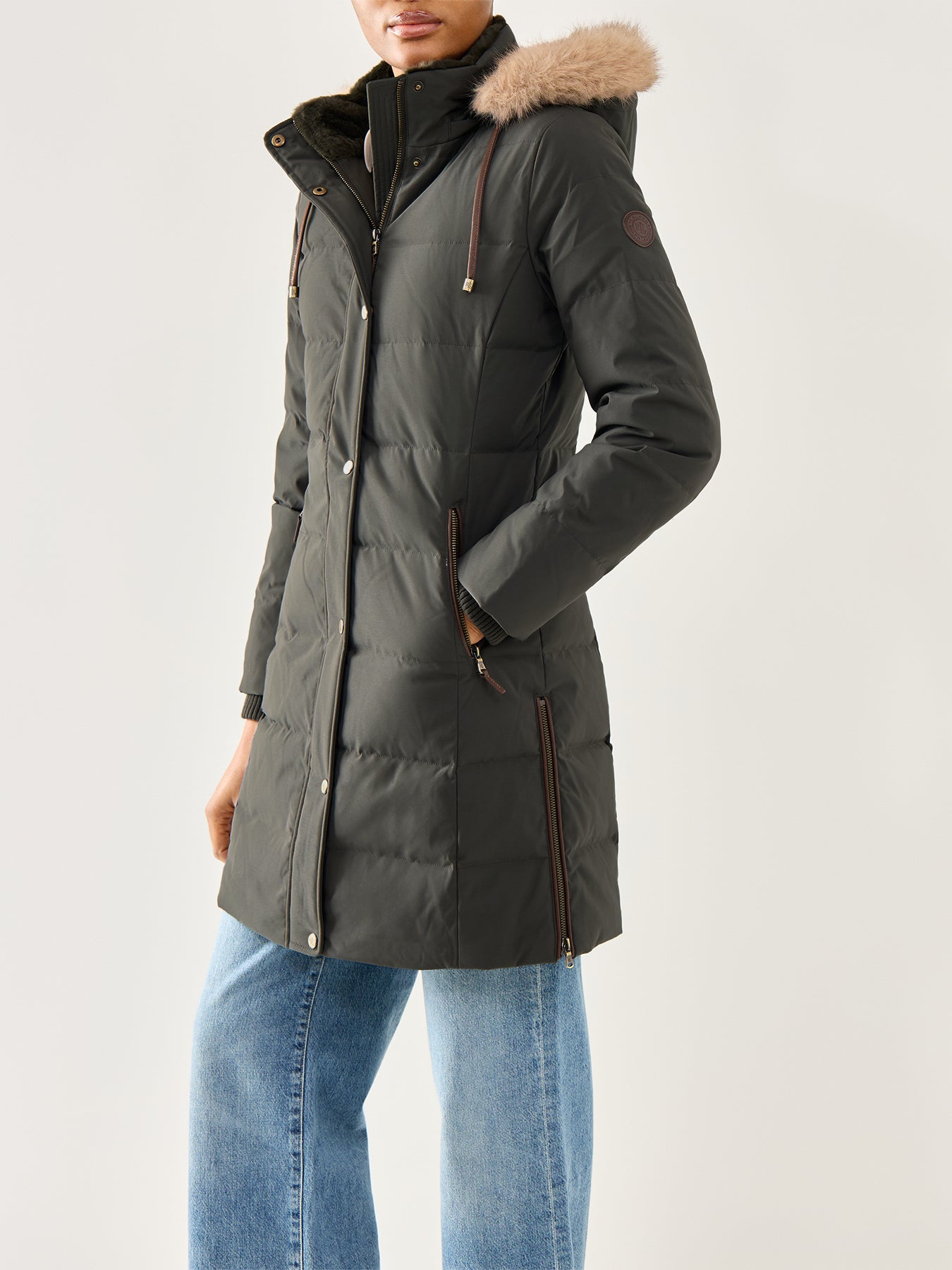Insulated Hooded Coat Black