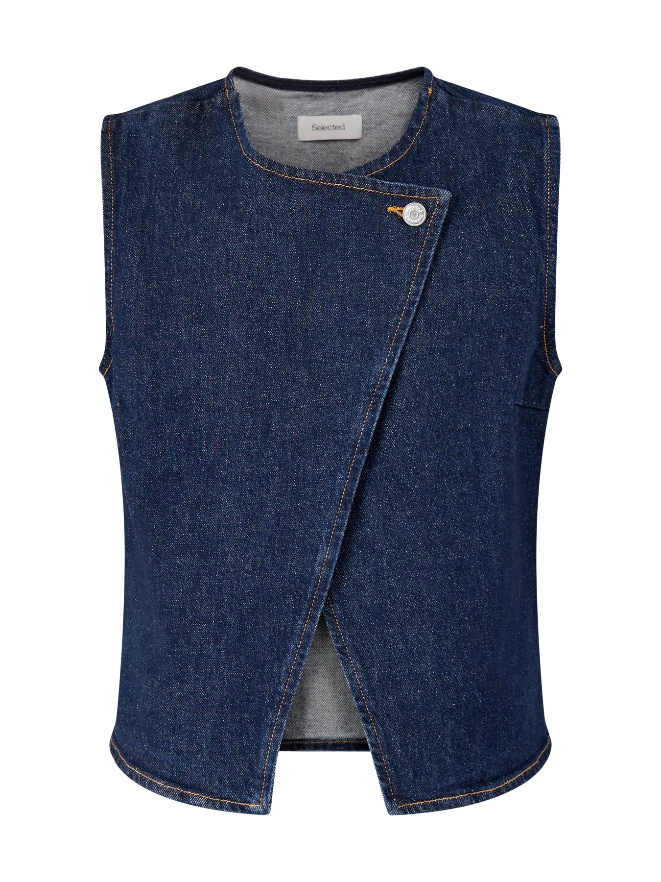 Vida Kori Denim Vest Blue