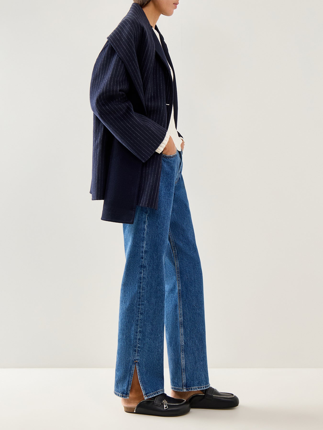 Pam Handmade Scarf Pinstripe