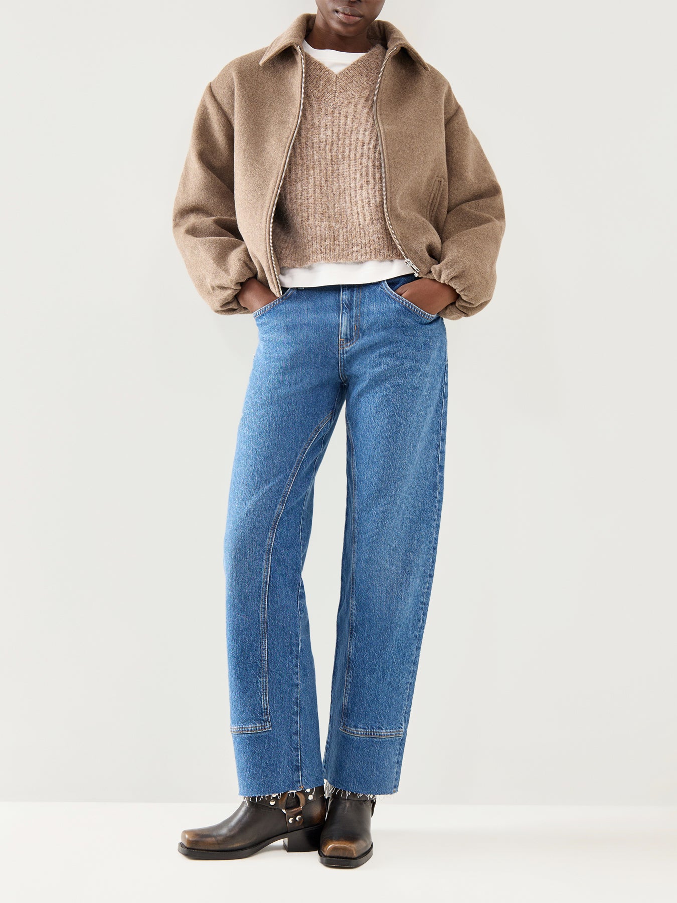 Anjuli V-Neck Knit Bordeaux